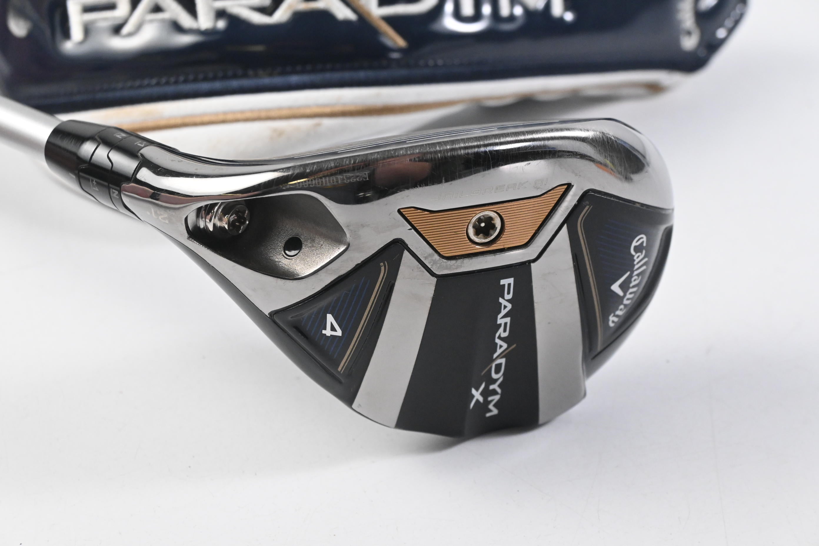 Left Hand Callaway Paradym X #4 Hybrid / 21 Degree / Senior Flex Aldila Ascent