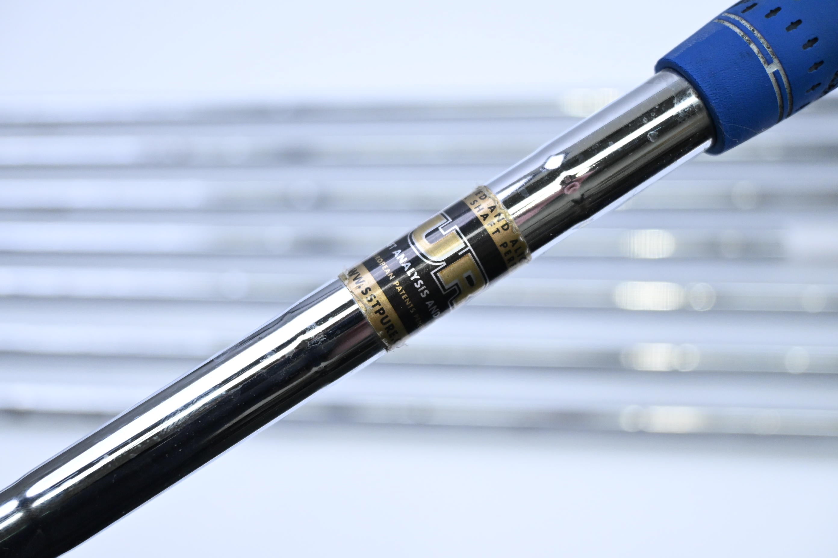 Left Hand Taylormade Tour Preferred TP 2009 Irons / 3-PW / Stiff Flex DG Shafts