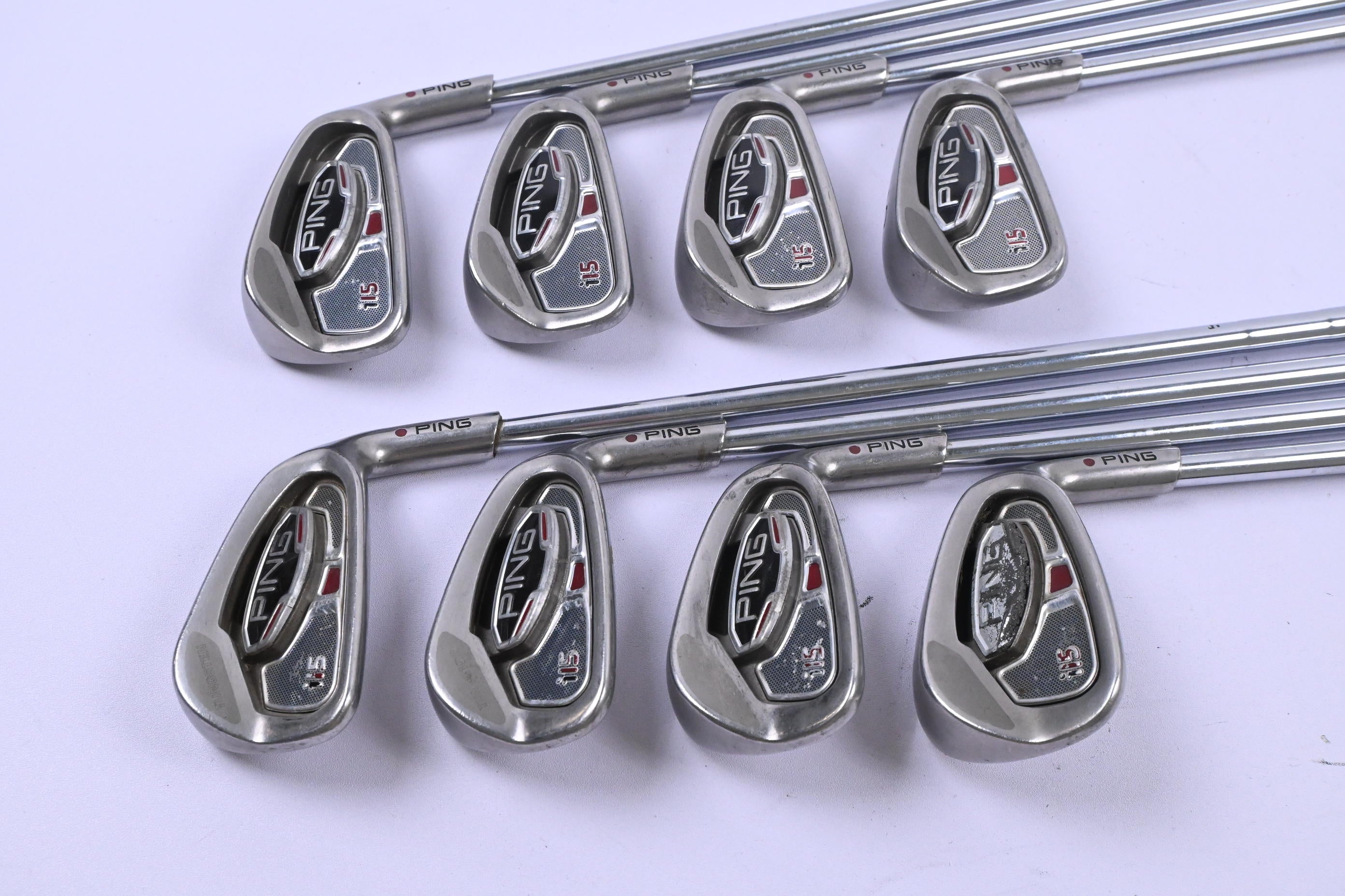 Ping i15 Irons / 3-PW / Maroon Dot / Regular Flex Steel Shafts