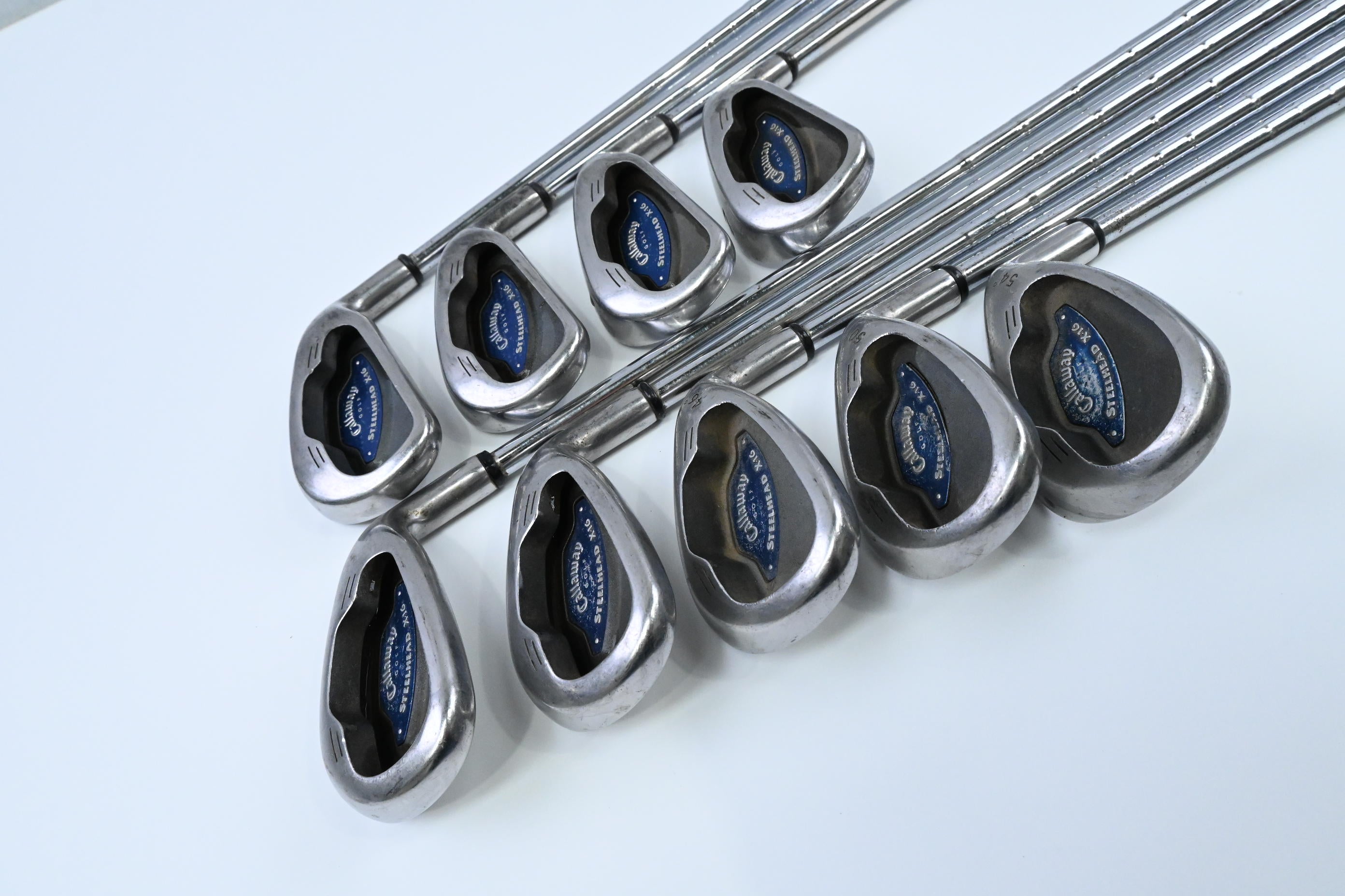 Callaway X-16 Irons / 3-PW+SW / Missing #6 Iron / Uniflex Callaway X16 Shafts