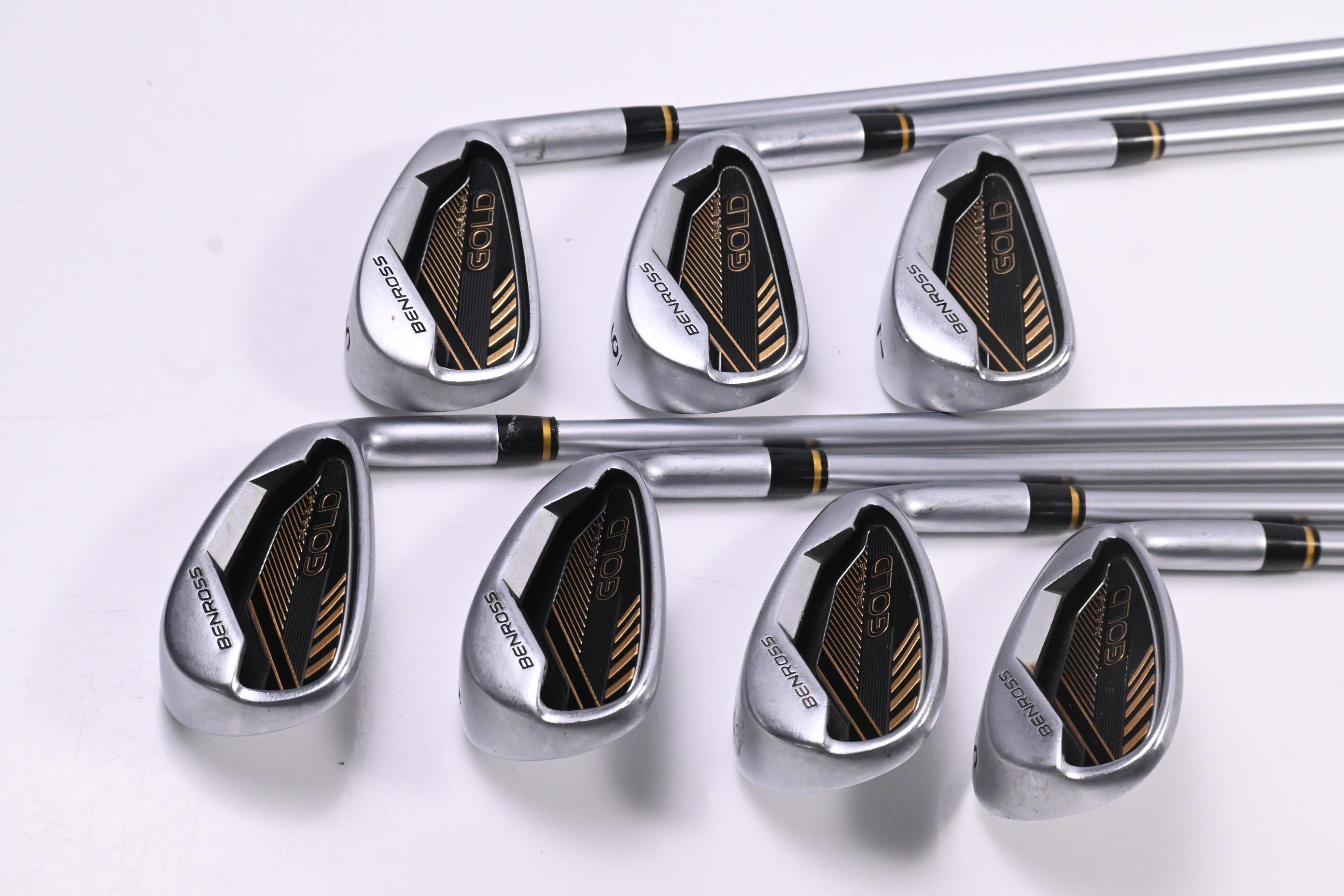 Benross Gold 2019 Irons / 5-PW+SW / Senior Flex Fujikura Vista Pro Shafts
