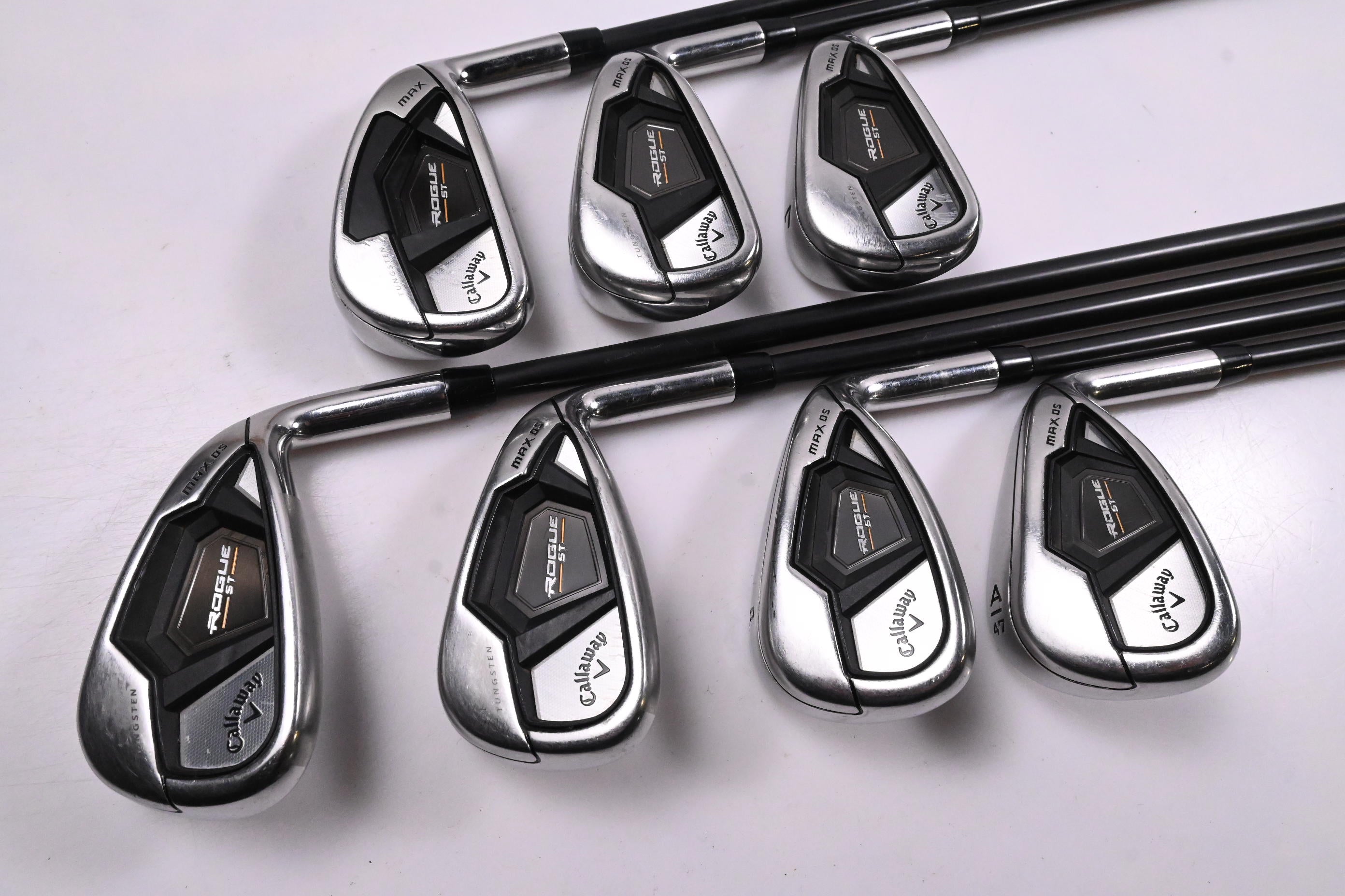 Callaway Rogue ST Max OS Iron / 5-PW-AW / Senior Flex Cypher 50 Shaft