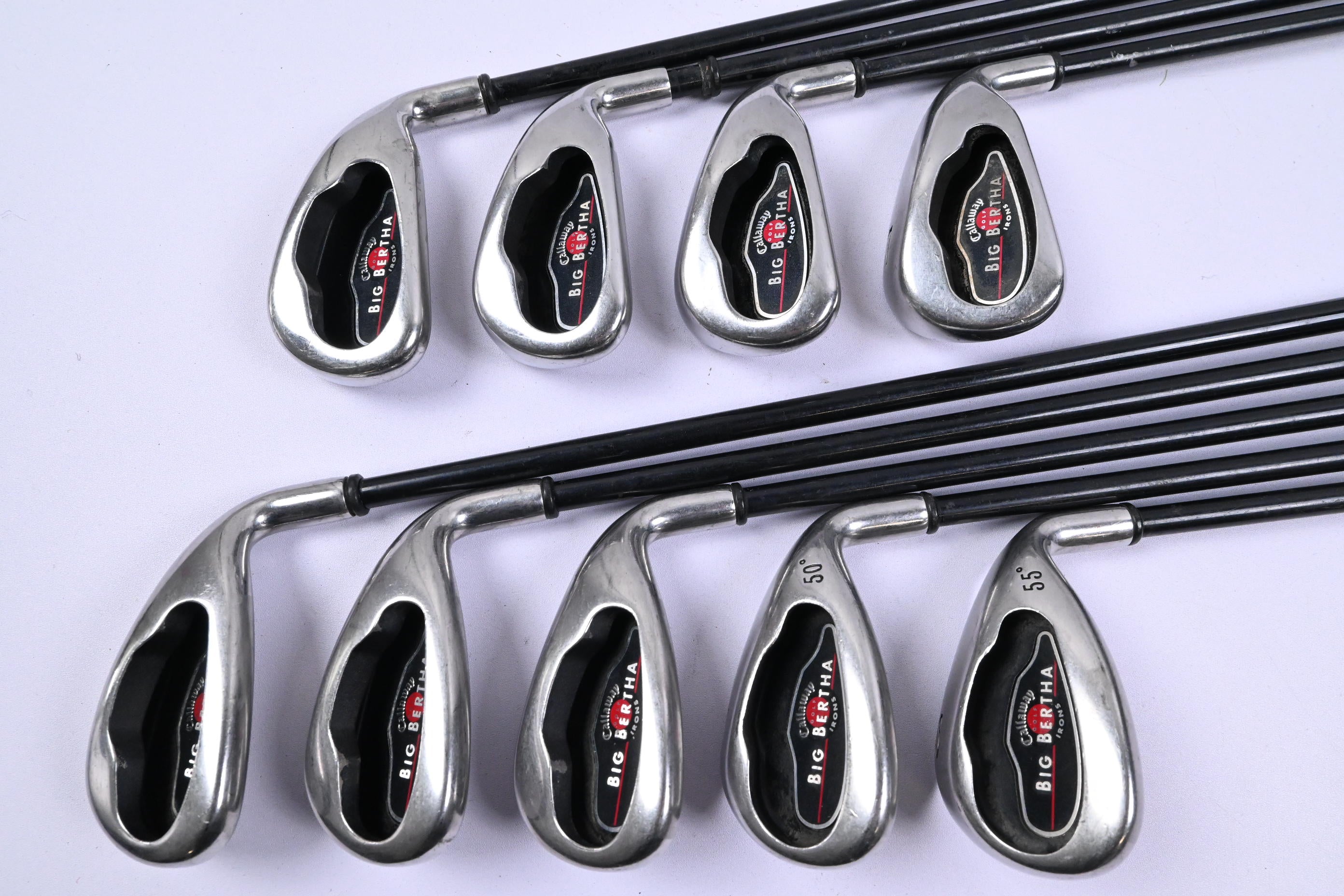 Callaway Big Bertha 2004 Irons / 4-PW+GW+SW / Senior Flex Callaway RCH 75 Shafts