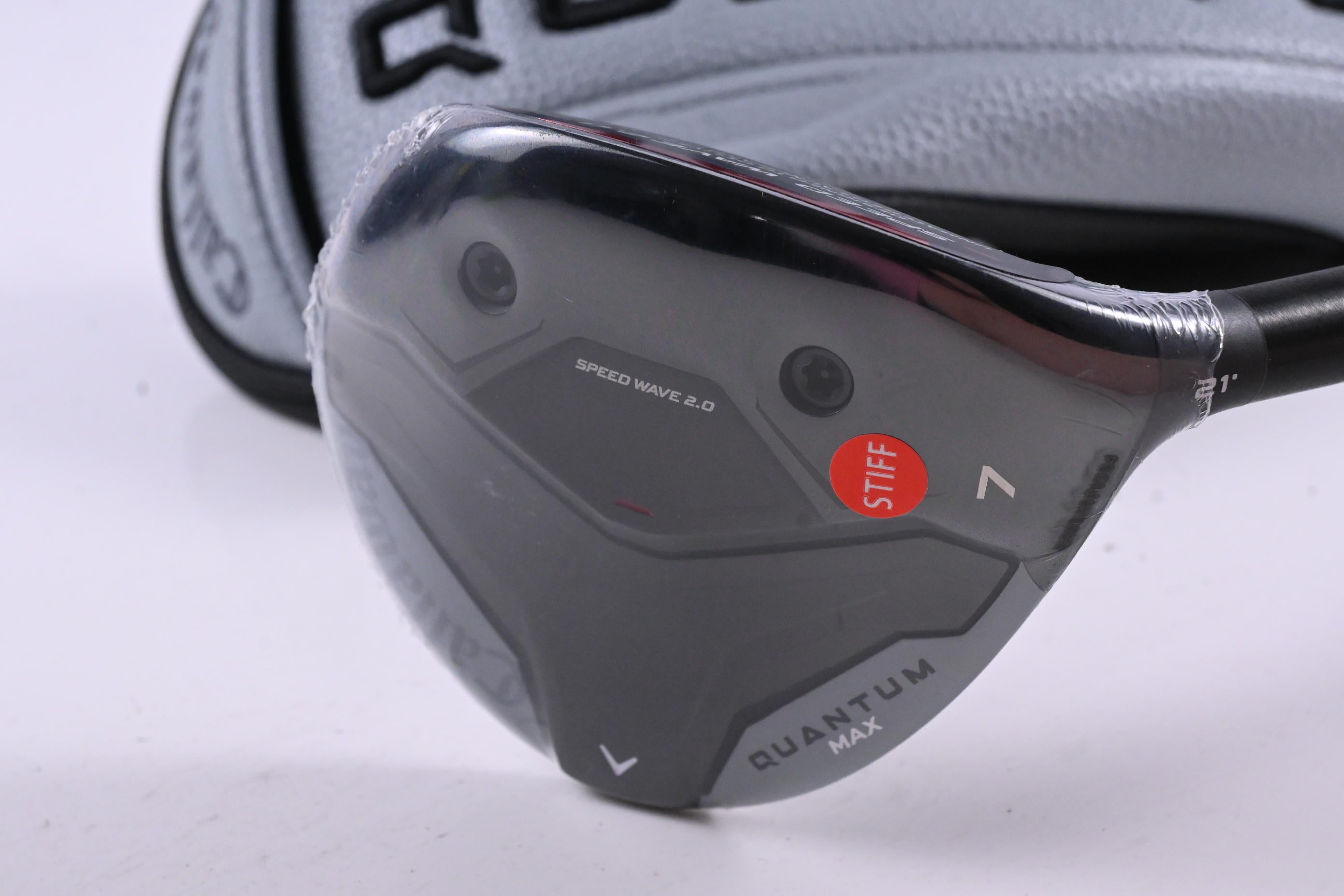 Callaway Quantum Max #7 Wood / 21 Degree / Stiff Flex Denali Frost Silver 60