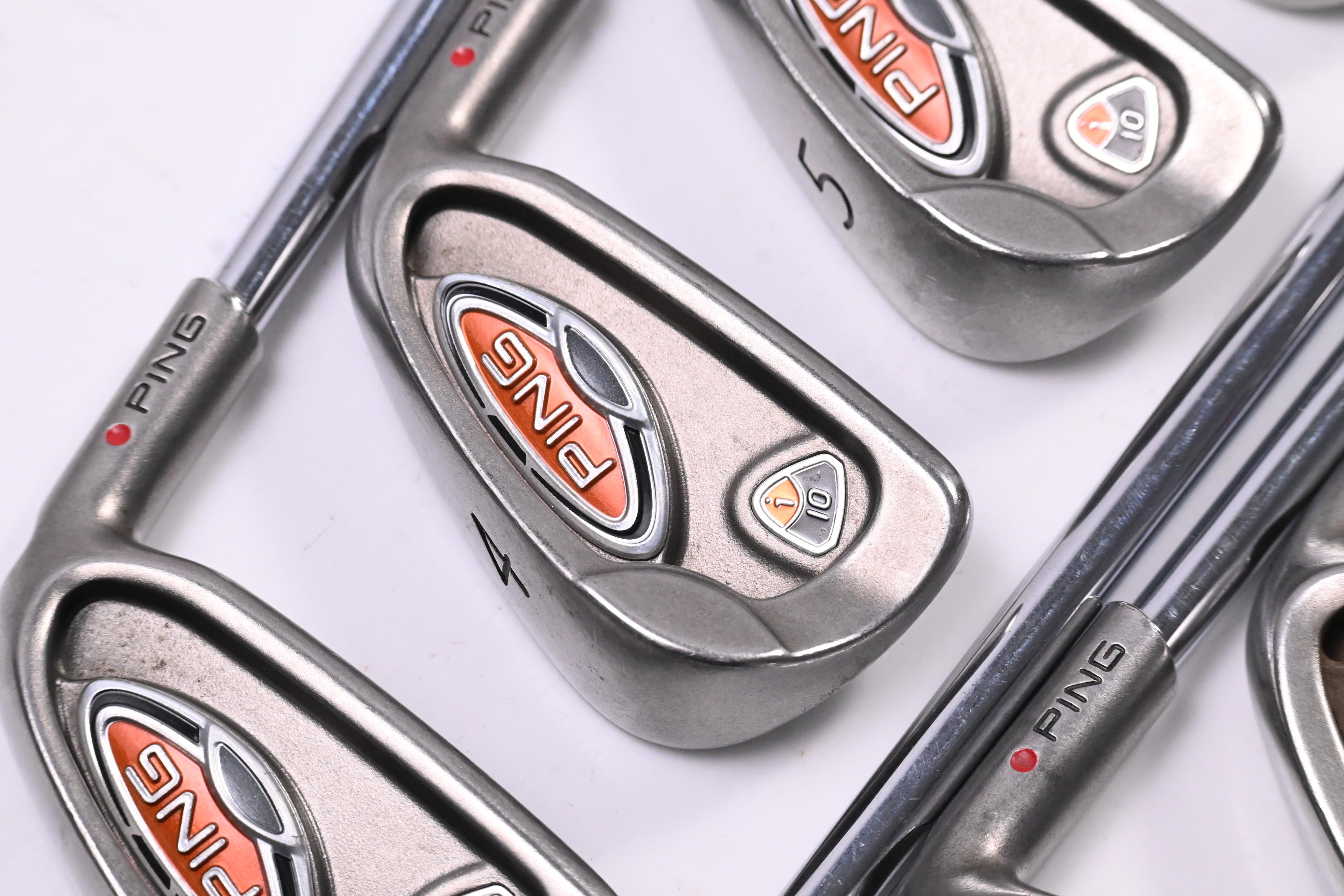 Ping i10 Irons / 3-PW+SW / Red Dot / Regular Flex Ping AWT Shafts