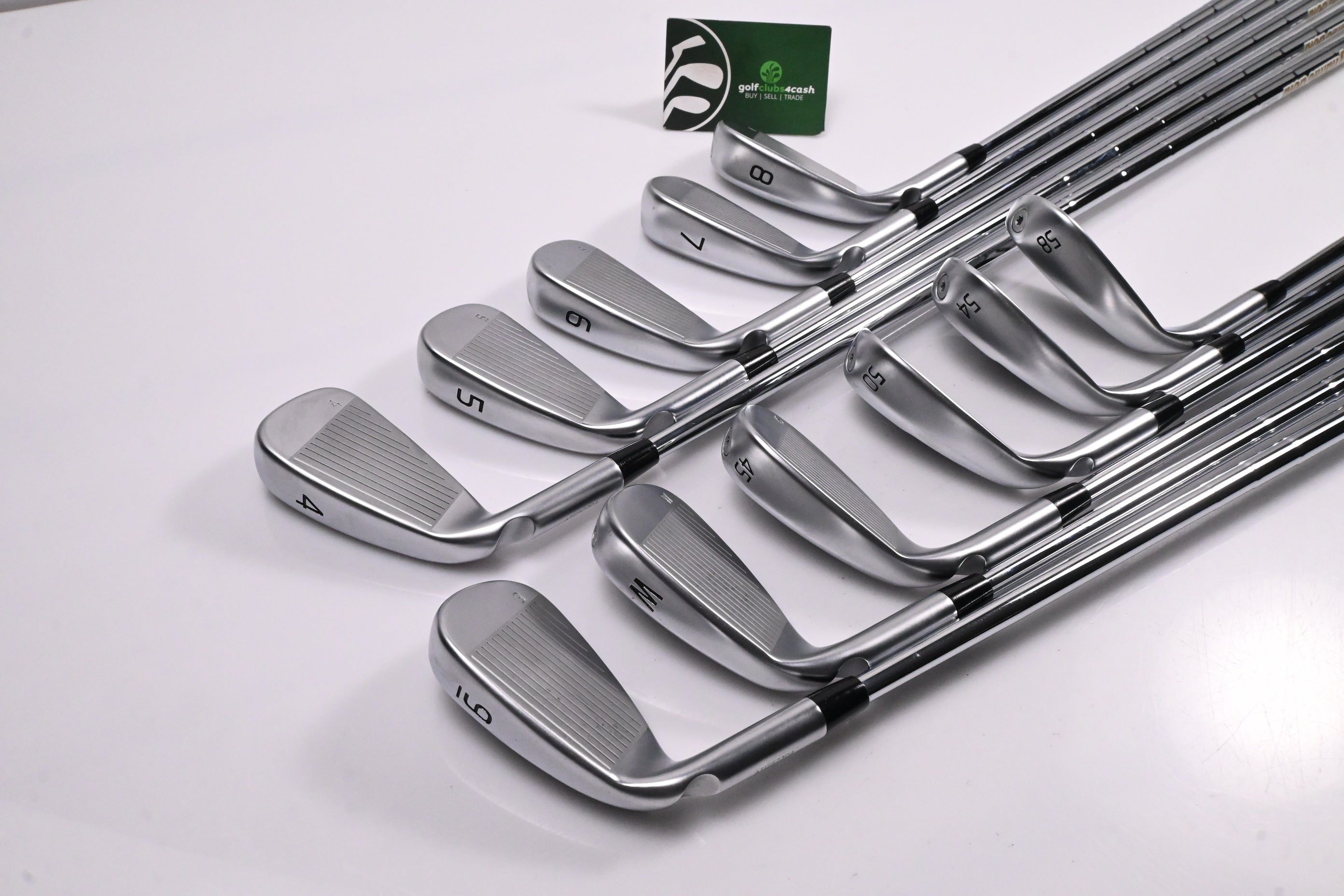 Ping G430 Irons / 4-PW+45°+50°+54°+58° / White Dot / Stiff Flex Dynamic Gold 120