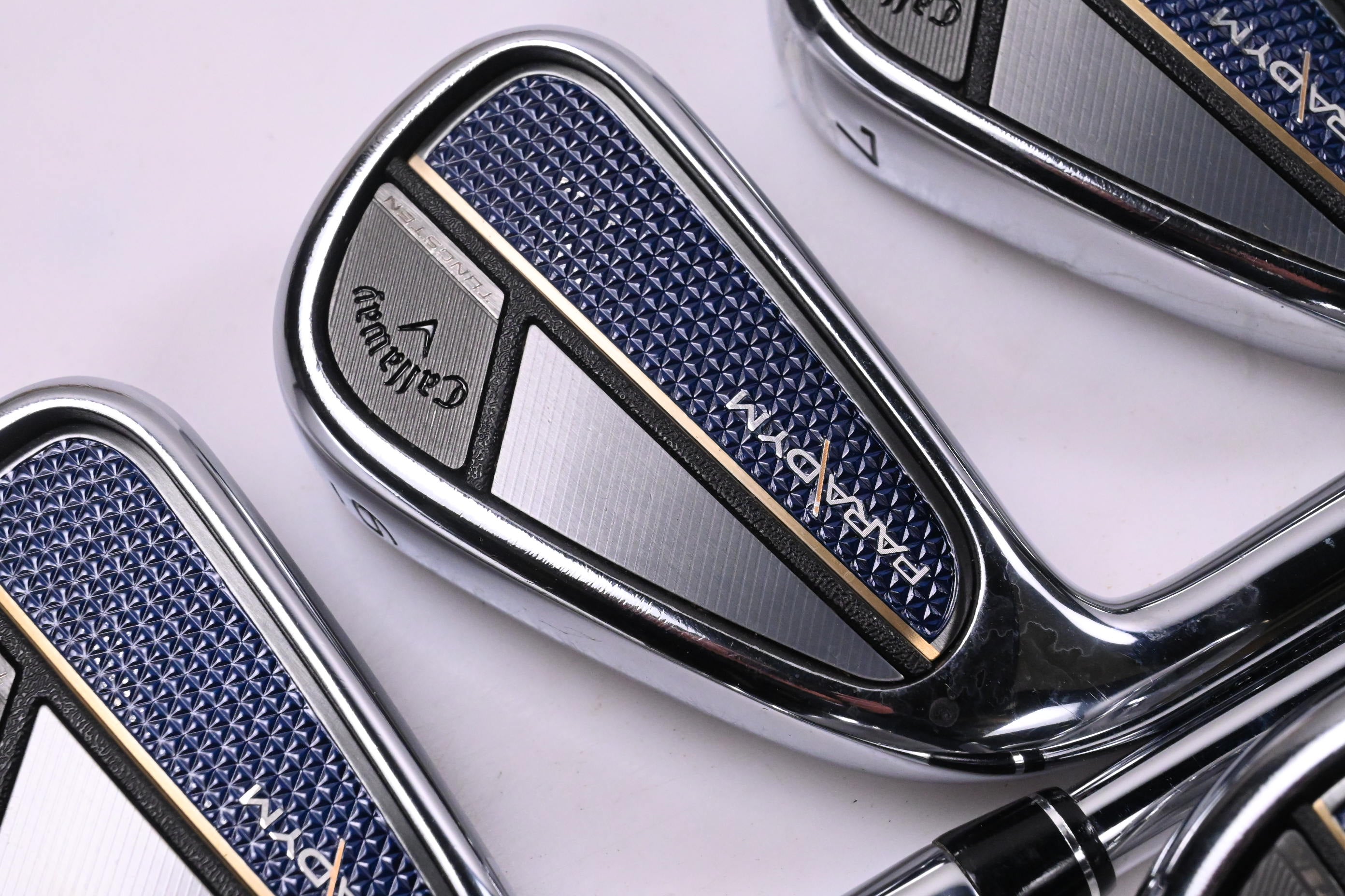 Left Hand Callaway Paradym Irons / 5-PW / Stiff Flex Elevate 95 Shafts