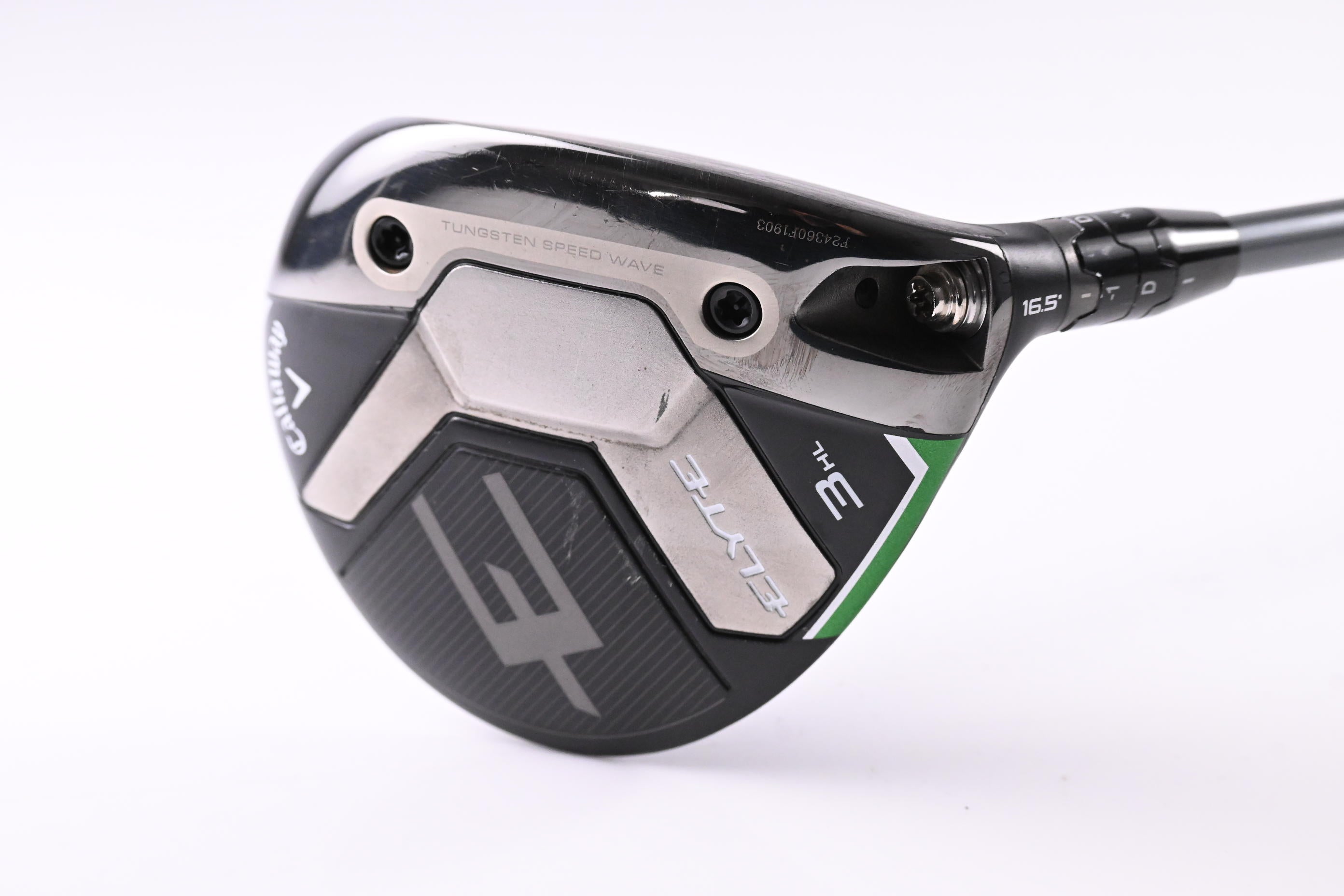 Callaway Elyte #3 Wood / 16.5 Degree / Stiff Flex Denali Charcoal 60 Shaft