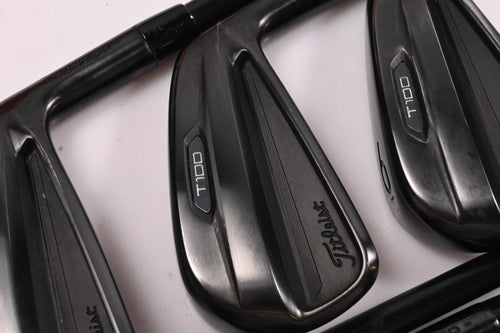 Titleist T100 Ltd Edition Black Irons / 4-PW / Stiff Flex Elevate Tour Shafts