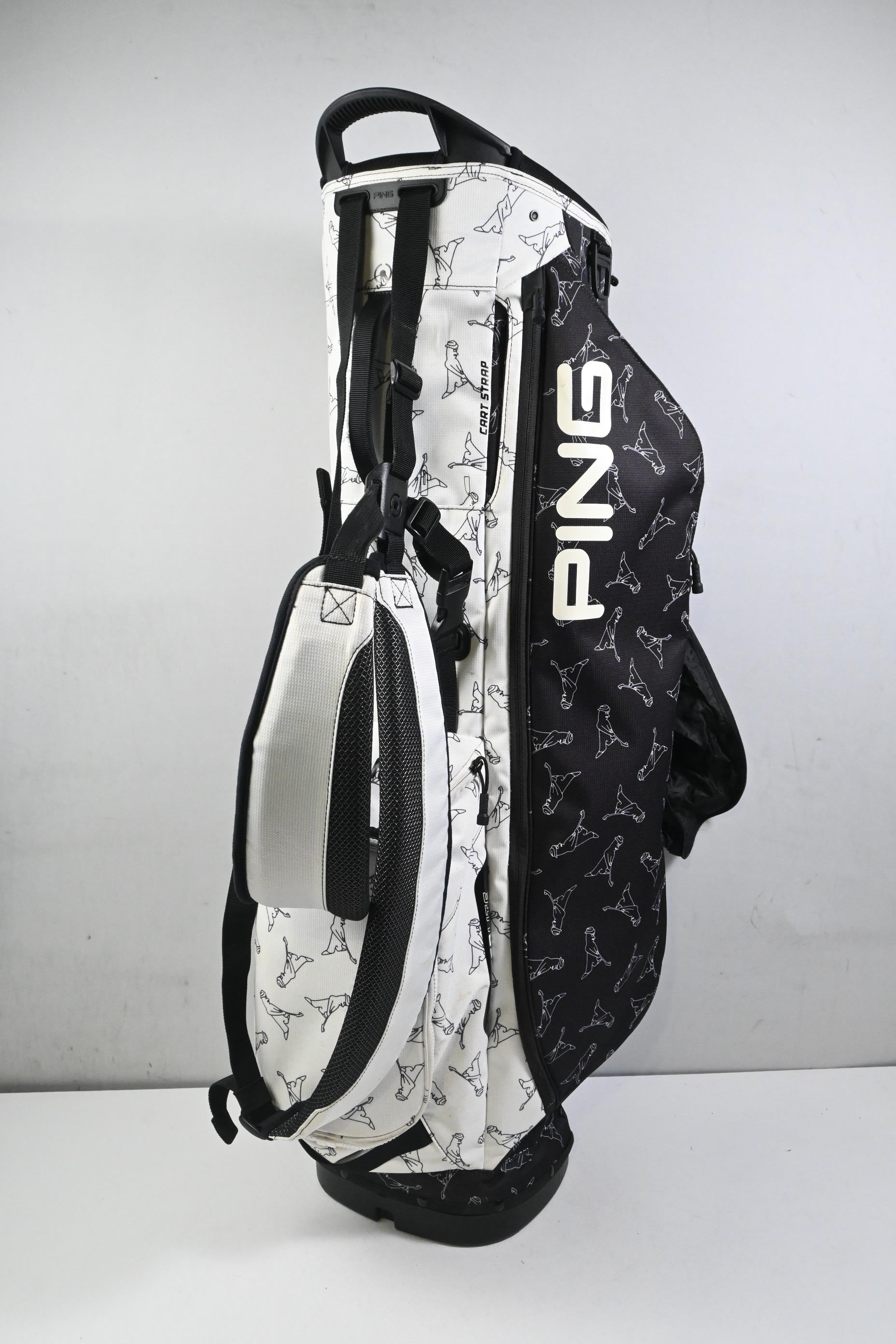 Ping Hoofer Lite Stand Bag / 4-Way Divider / White & Black