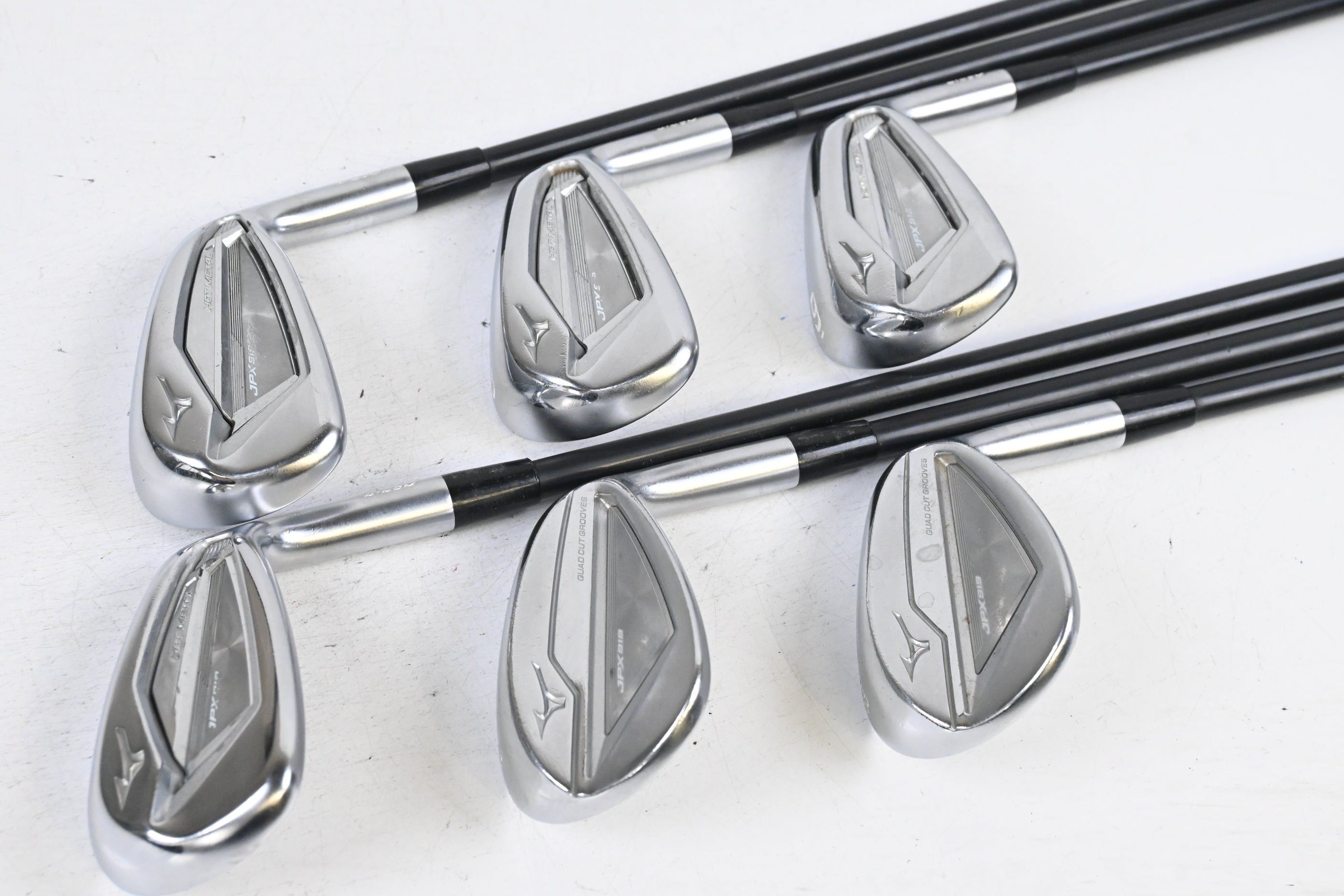 Mizuno JPX 919 Hot Metal Irons / 7-PW+GW+SW / Senior Flex Project X LZ 45 Shafts
