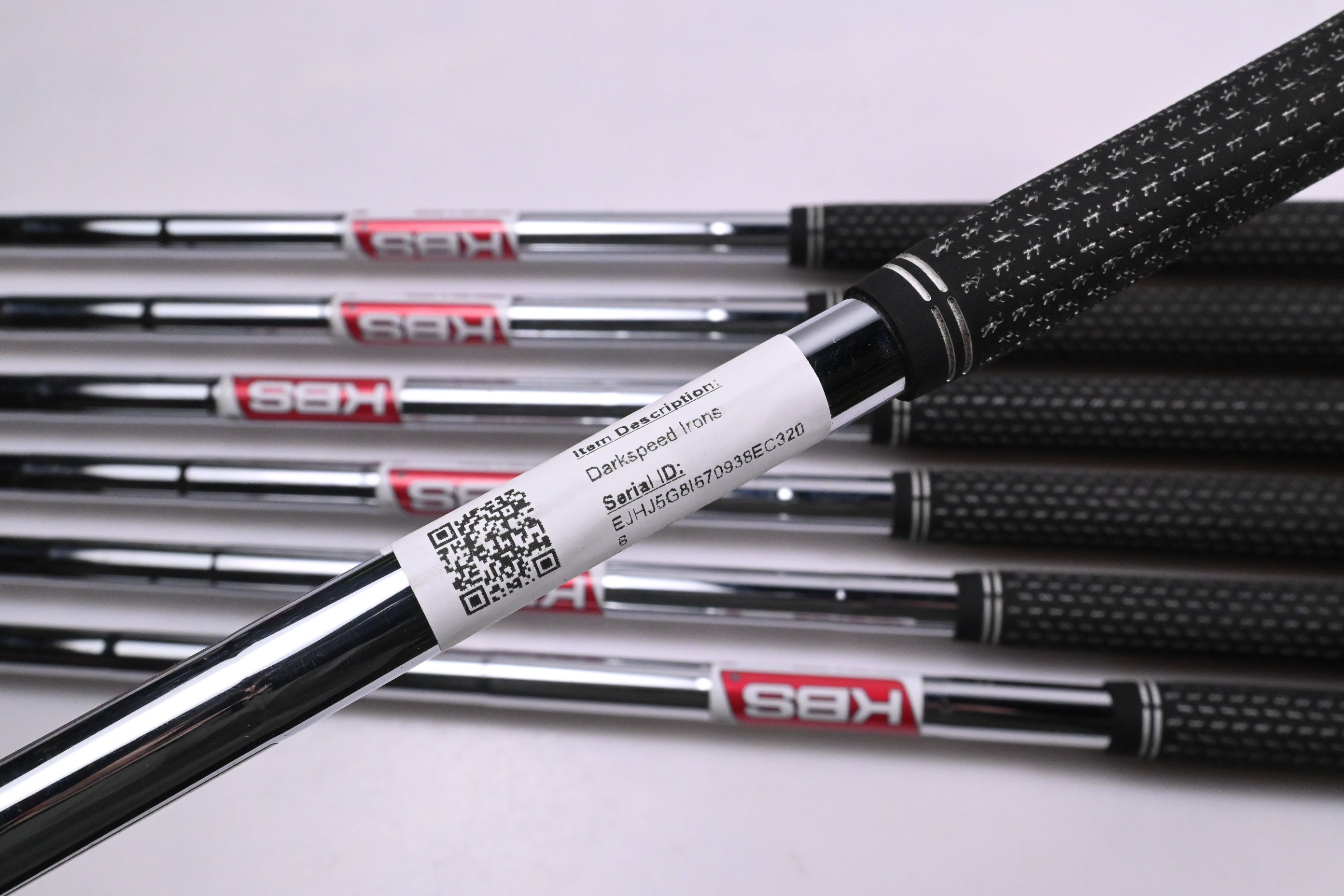Cobra Darkspeed Irons / 5-PW+GW / Stiff Flex KBS Tour Lite Shafts