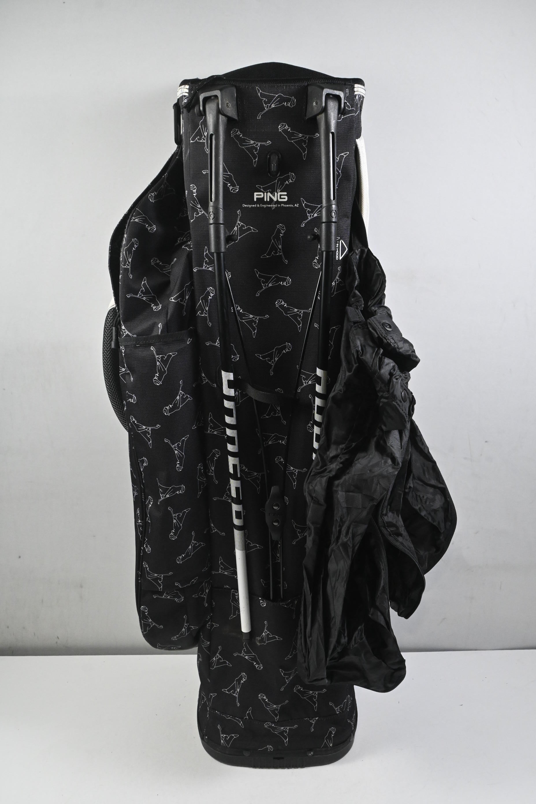 Ping Hoofer Lite Stand Bag / 4-Way Divider / White & Black