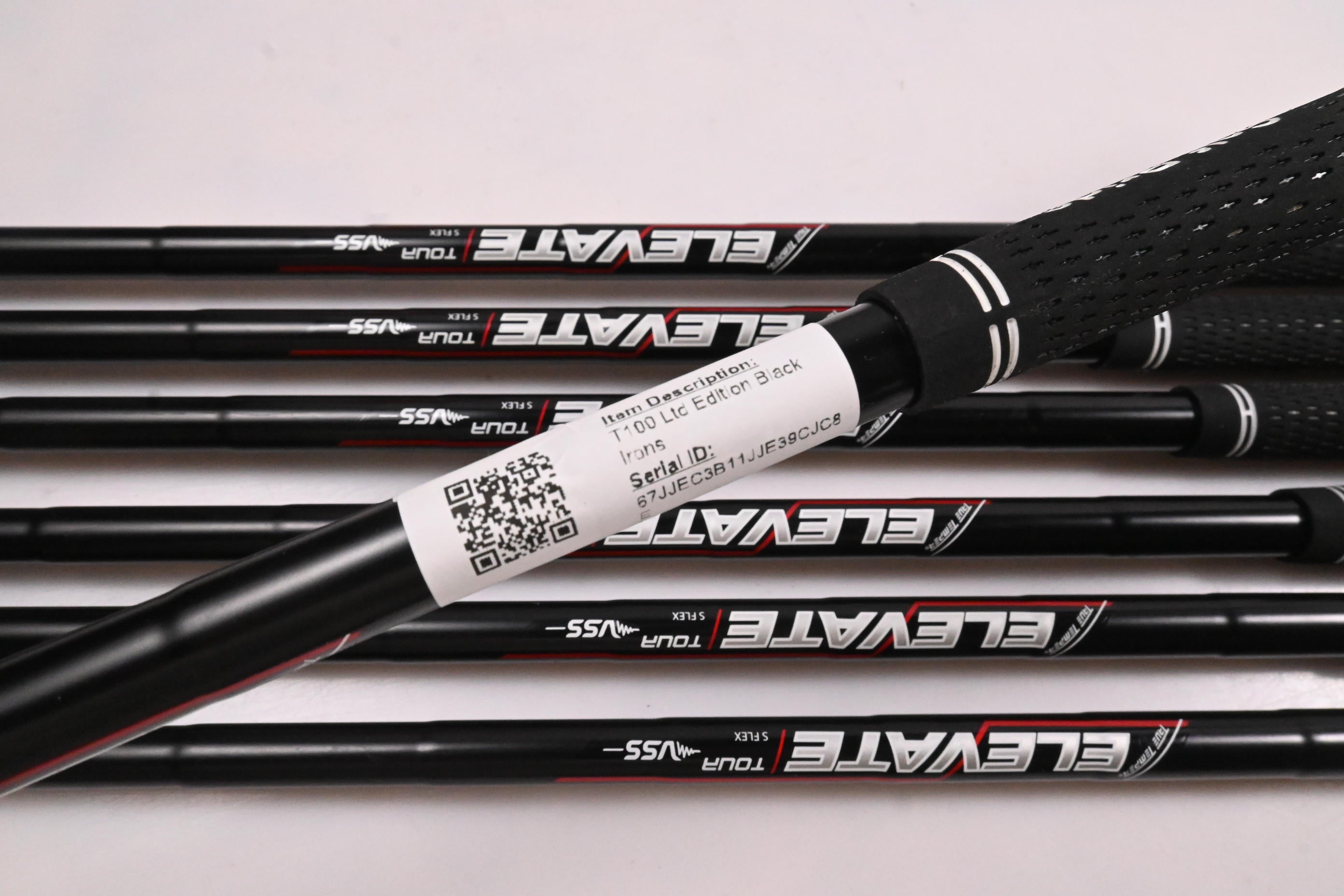 Titleist T100 Ltd Edition Black Irons / 4-PW / Stiff Flex Elevate Tour Shafts