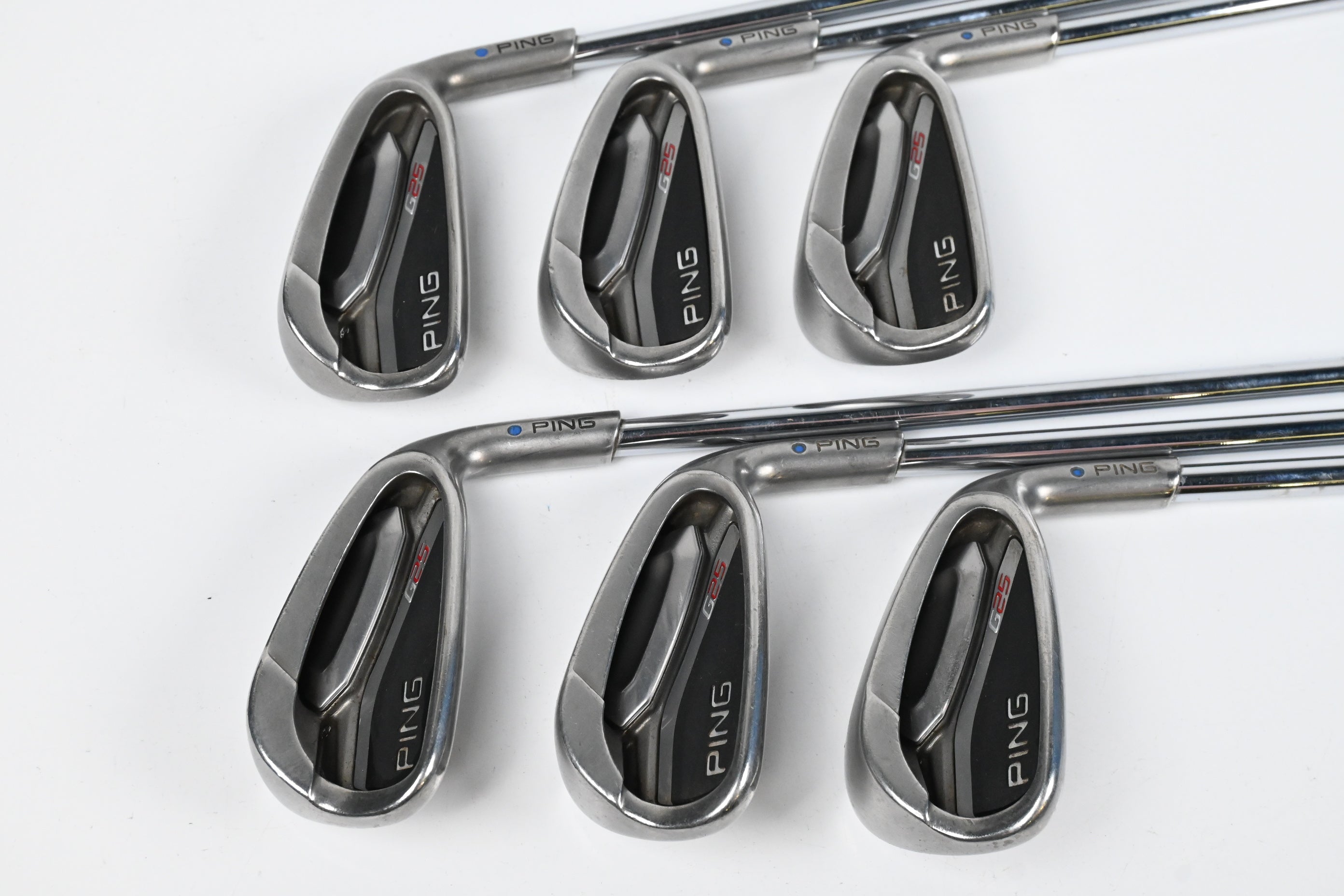 Ping G25 Irons / 5-PW / Blue Dot / Regular Flex Ping CFS Shafts