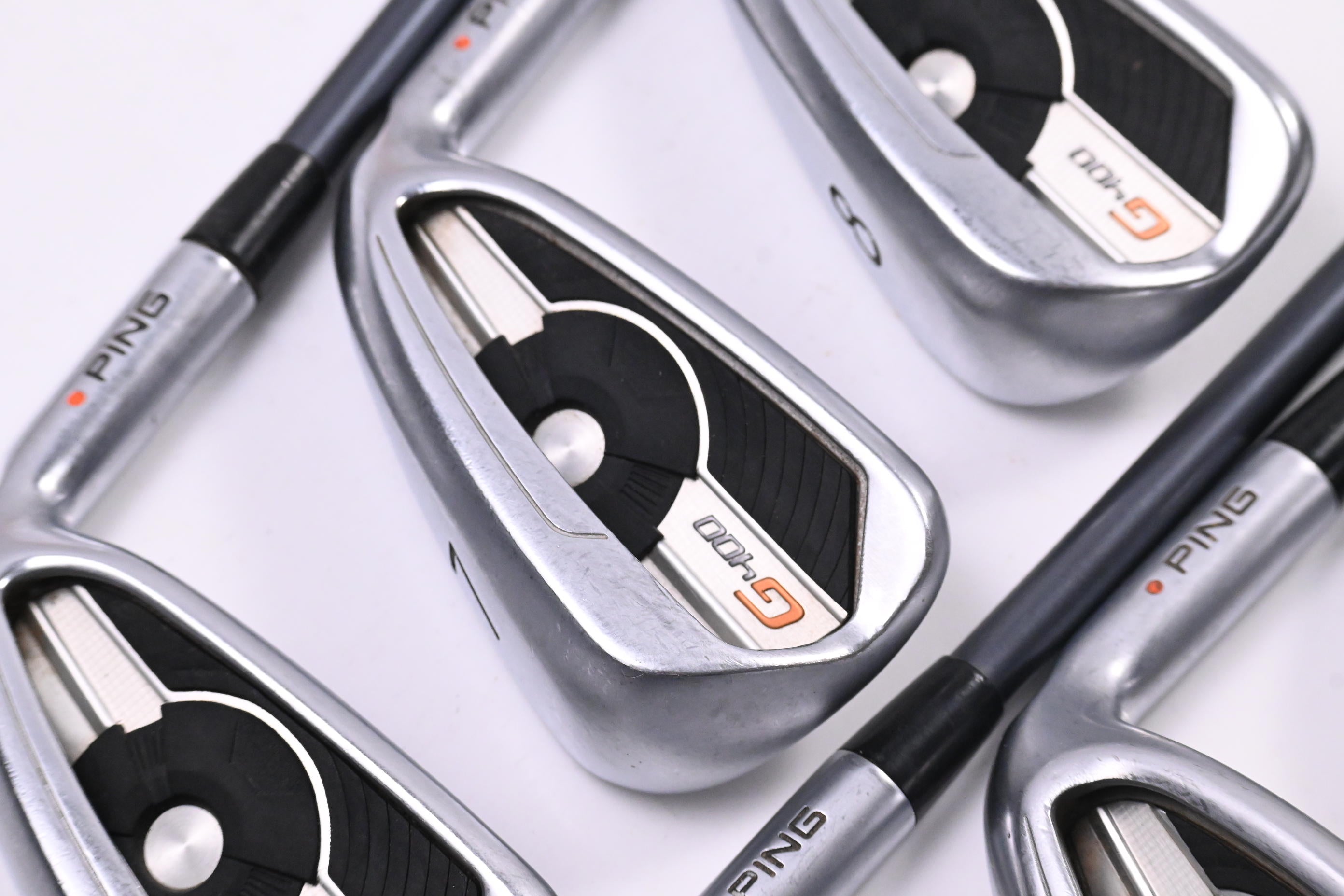 Ping G400 Irons / 6-PW+SW / Orange Dot / Regular Flex Ping CFS 70 Shafts