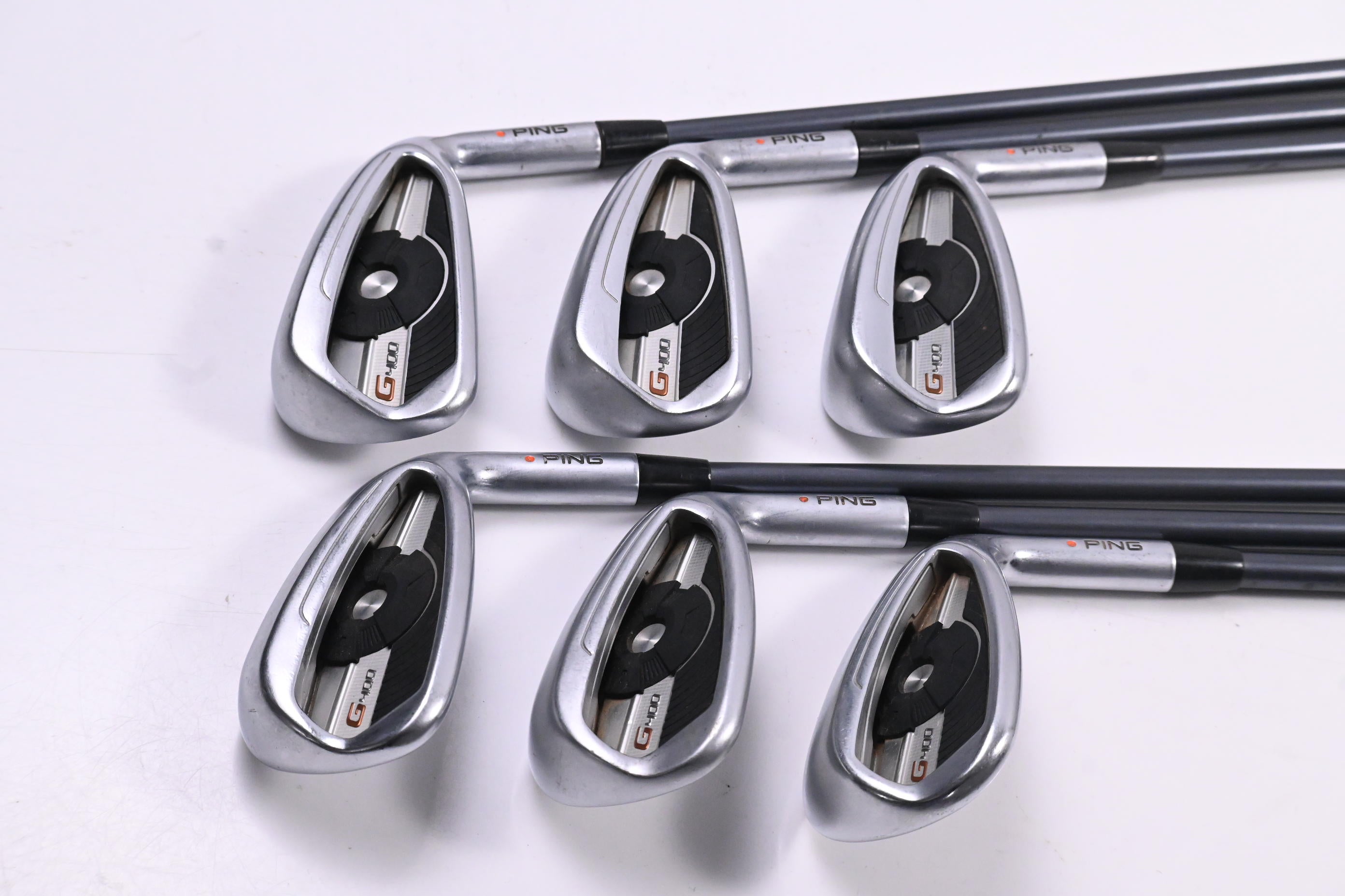 Ping G400 Irons / 6-PW+SW / Orange Dot / Regular Flex Ping CFS 70 Shafts
