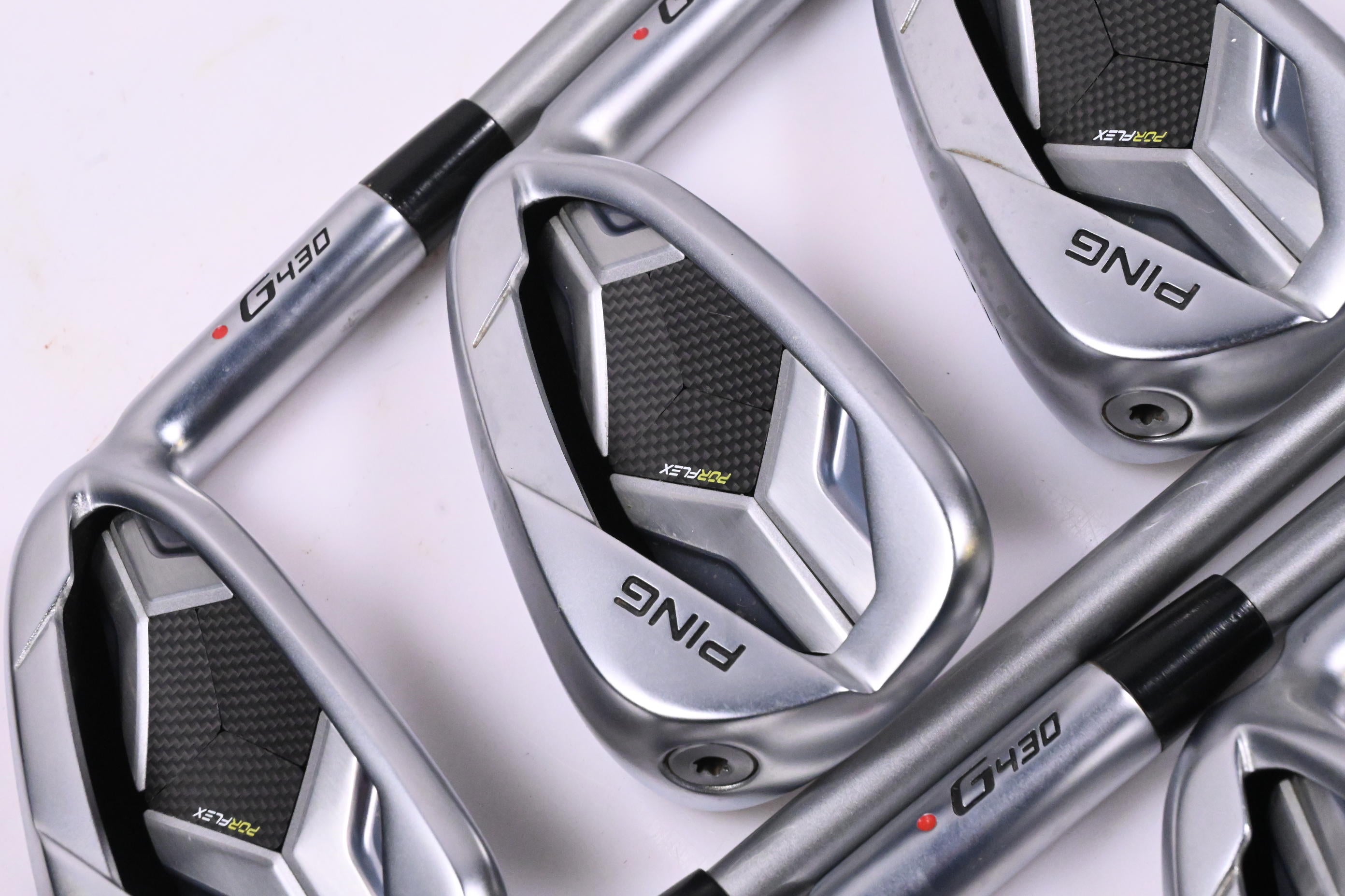Ping G430 Irons / 7-PW+45°+50°+54° / Red Dot / Senior Flex Ping Alta Quick 45