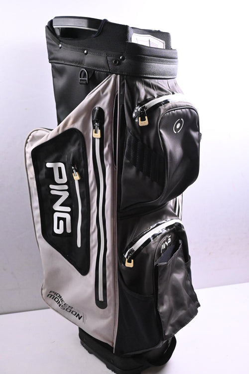 Ping Pioneer Monsoon Cart Bag / 15-Way Divider / Black, White