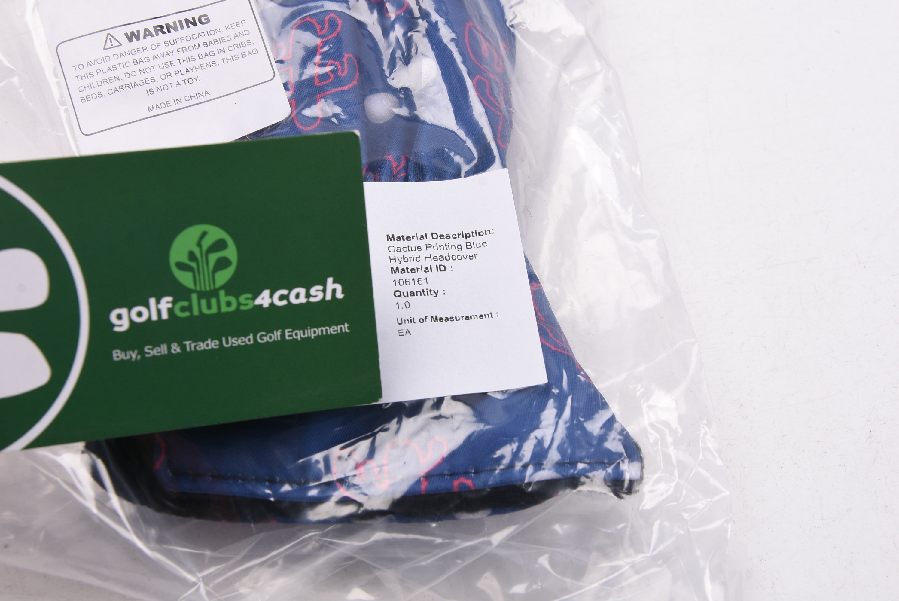 Cactus Printing Hybrid Headcover / Blue