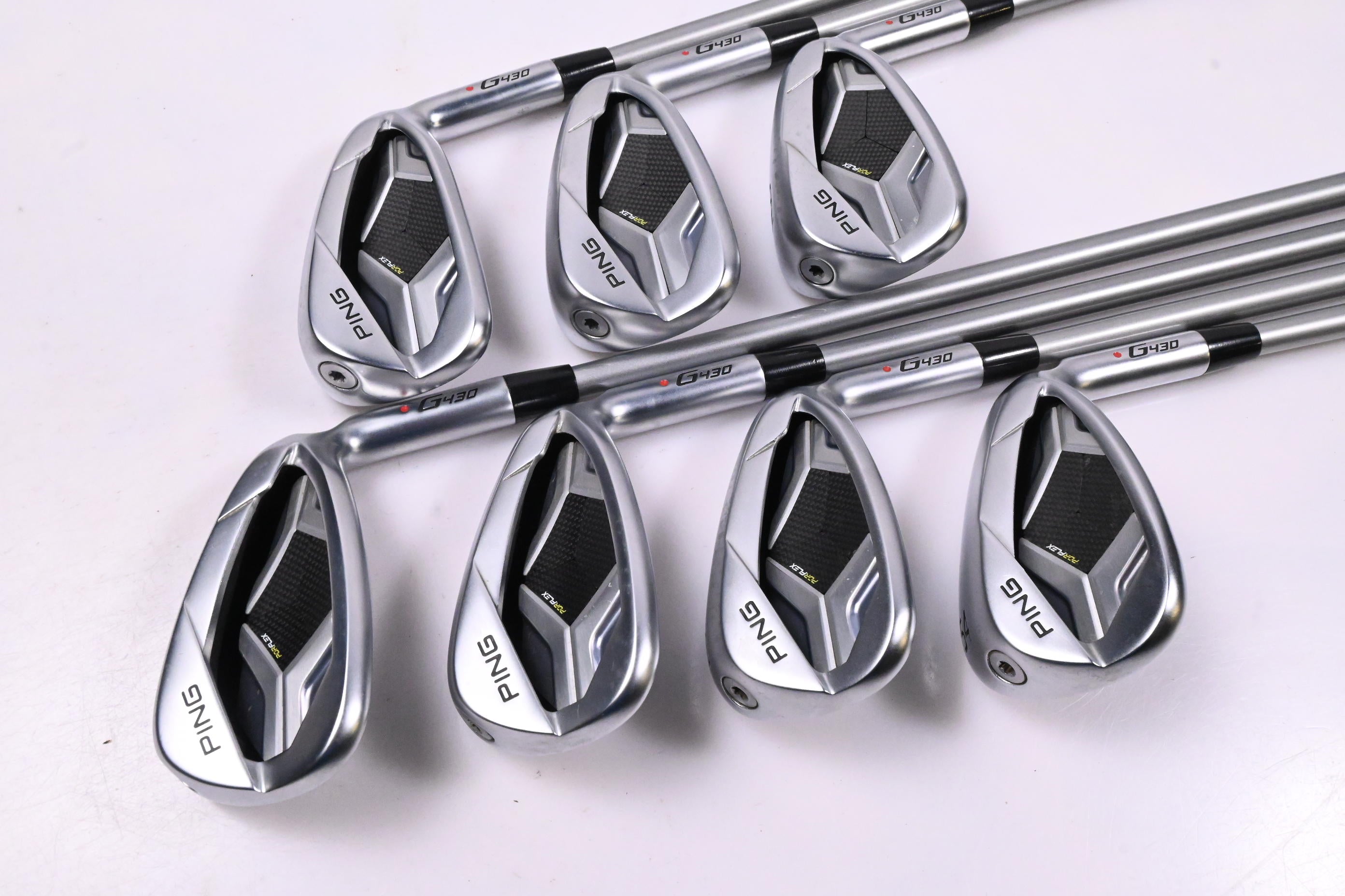 Ping G430 Irons / 7-PW+45°+50°+54° / Red Dot / Senior Flex Ping Alta Quick 45