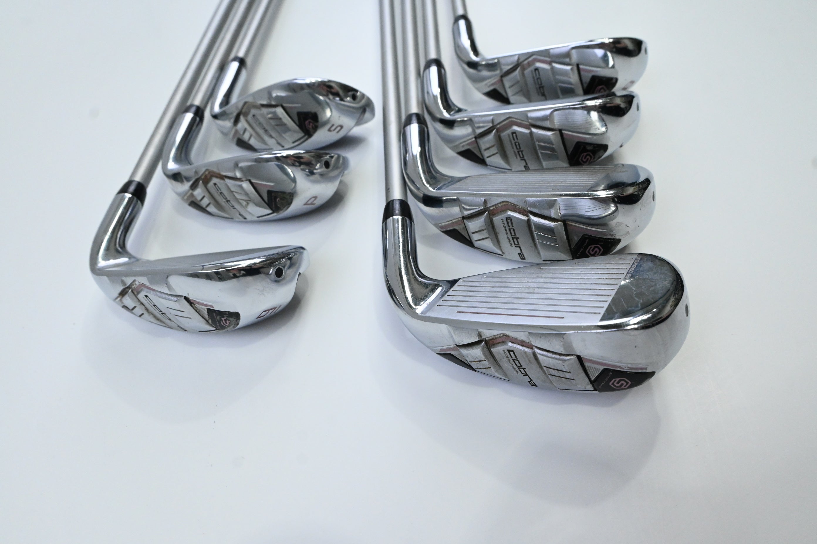 Ladies Left Hand Cobra T-Rail 2023 Irons / 5-PW+SW / Ladies Flex Ultralite 45