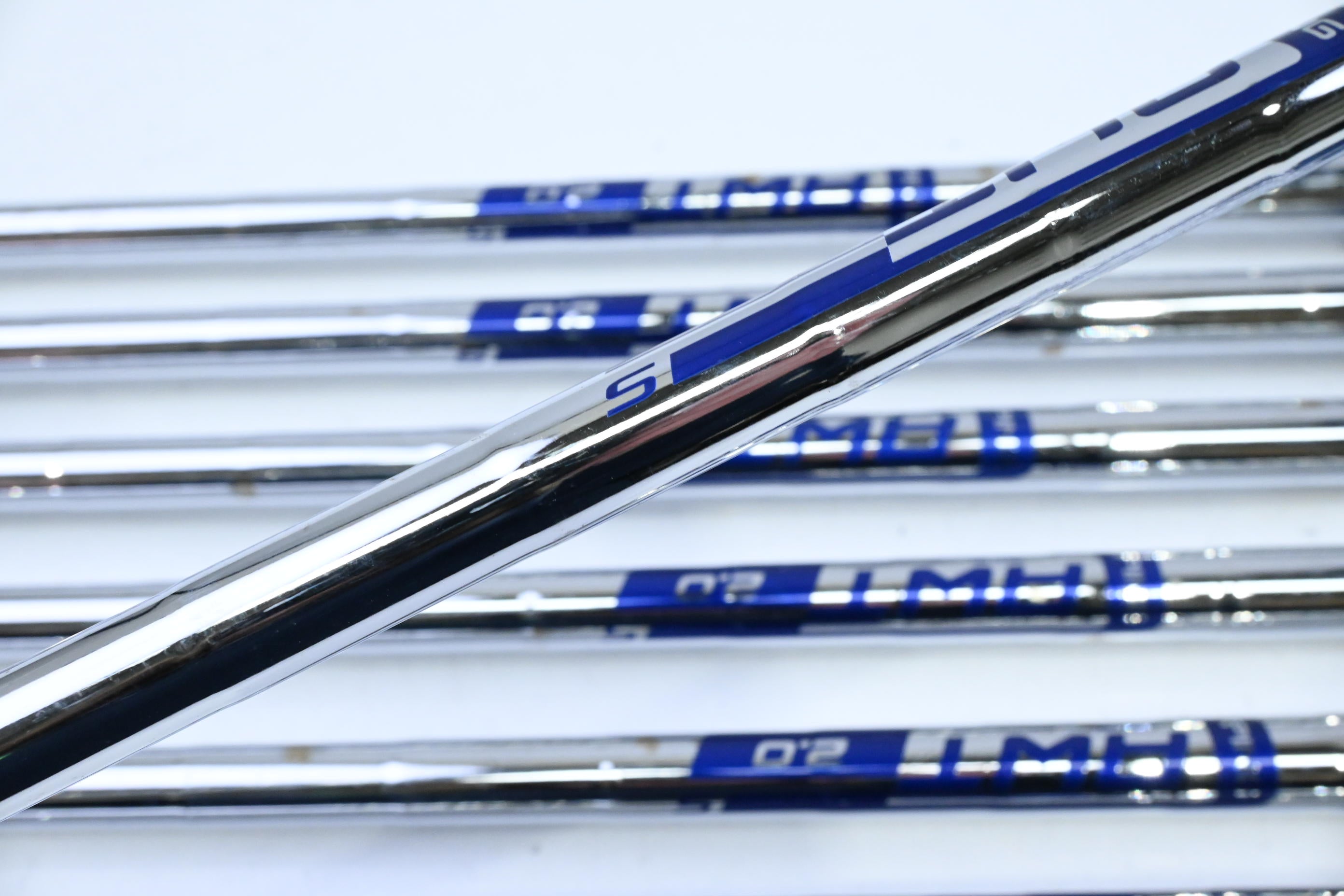 Ping G400 Irons / 5-PW+UW / Orange Dot / Stiff Flex Ping AWT 2.0 Shafts