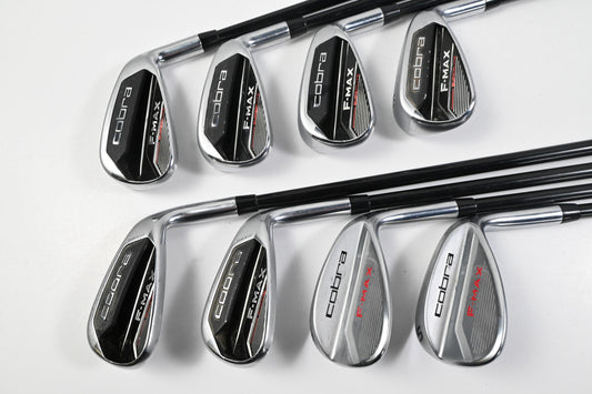 Cobra F-Max Superlite Irons / 5-PW+GW+SW / Regular Flex Superlite 55 Shafts