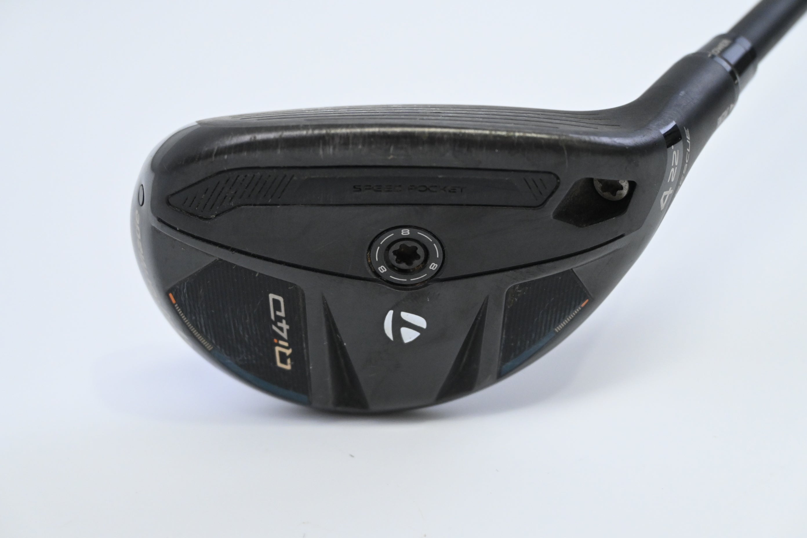Taylormade Qi4D #4 Hybrid / 22 Degree / Stiff Flex KBS Reax White 75