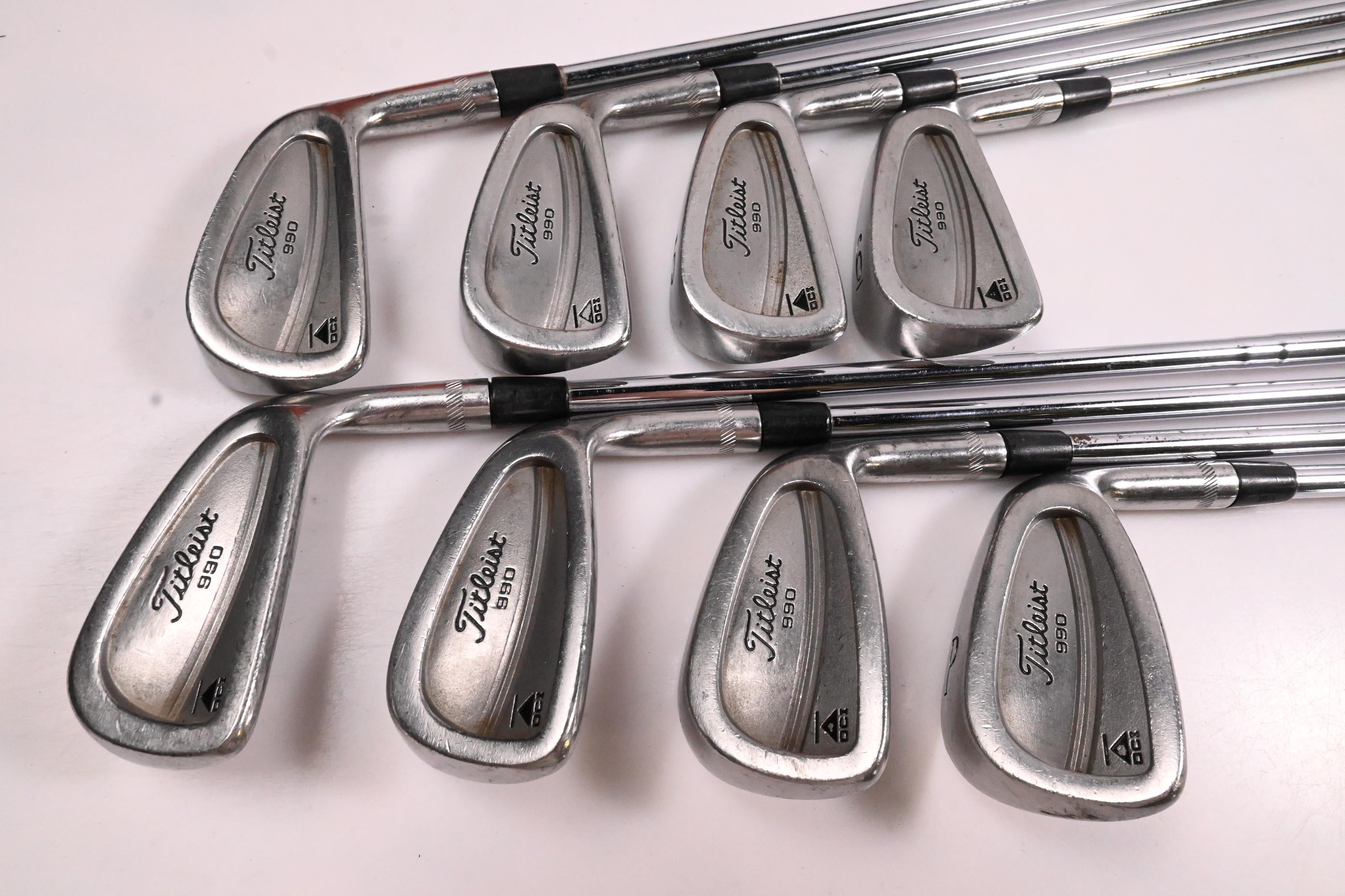 Titleist DCI 990 Irons / 3-PW / Stiff Flex Steel Shafts