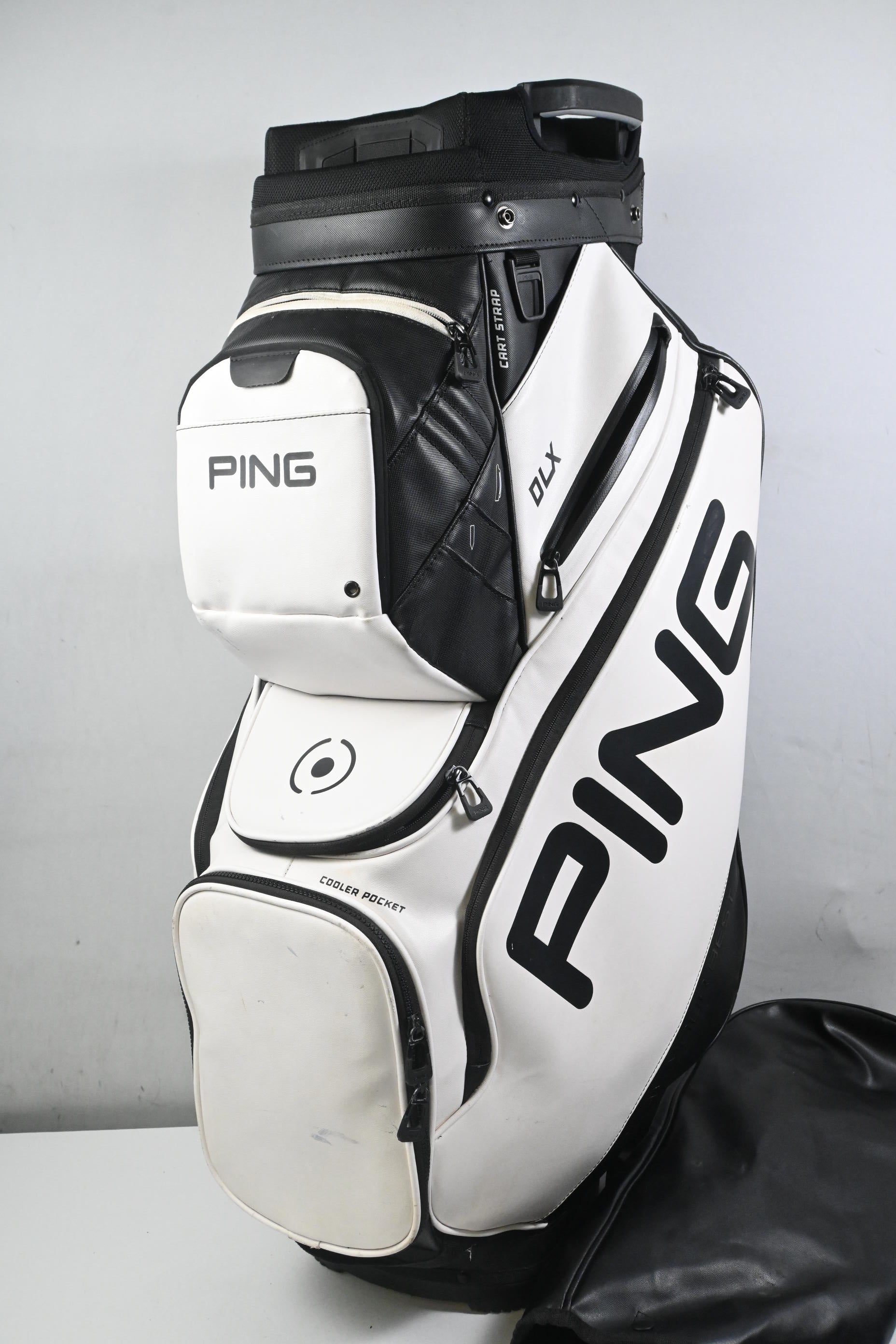 Ping DLX Cart Bag / 15 Way Divider / White & Black