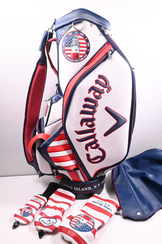 Callaway US Open 2018 Tour Bag / 6-Way Divider / White, Blue, Red