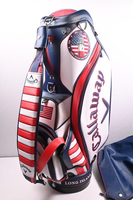 Callaway US Open 2018 Tour Bag / 6-Way Divider / White, Blue, Red