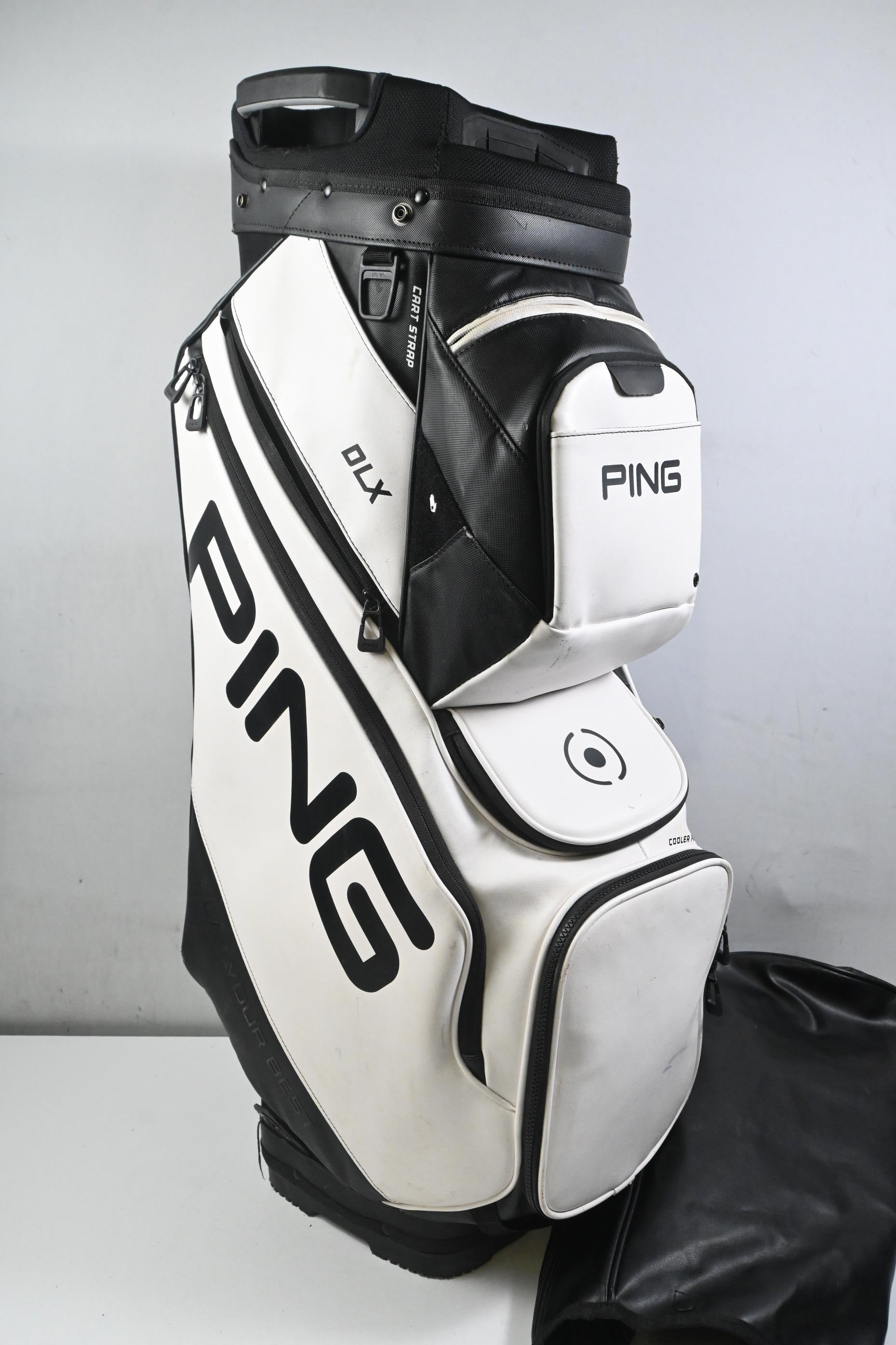 Ping DLX Cart Bag / 15 Way Divider / White & Black