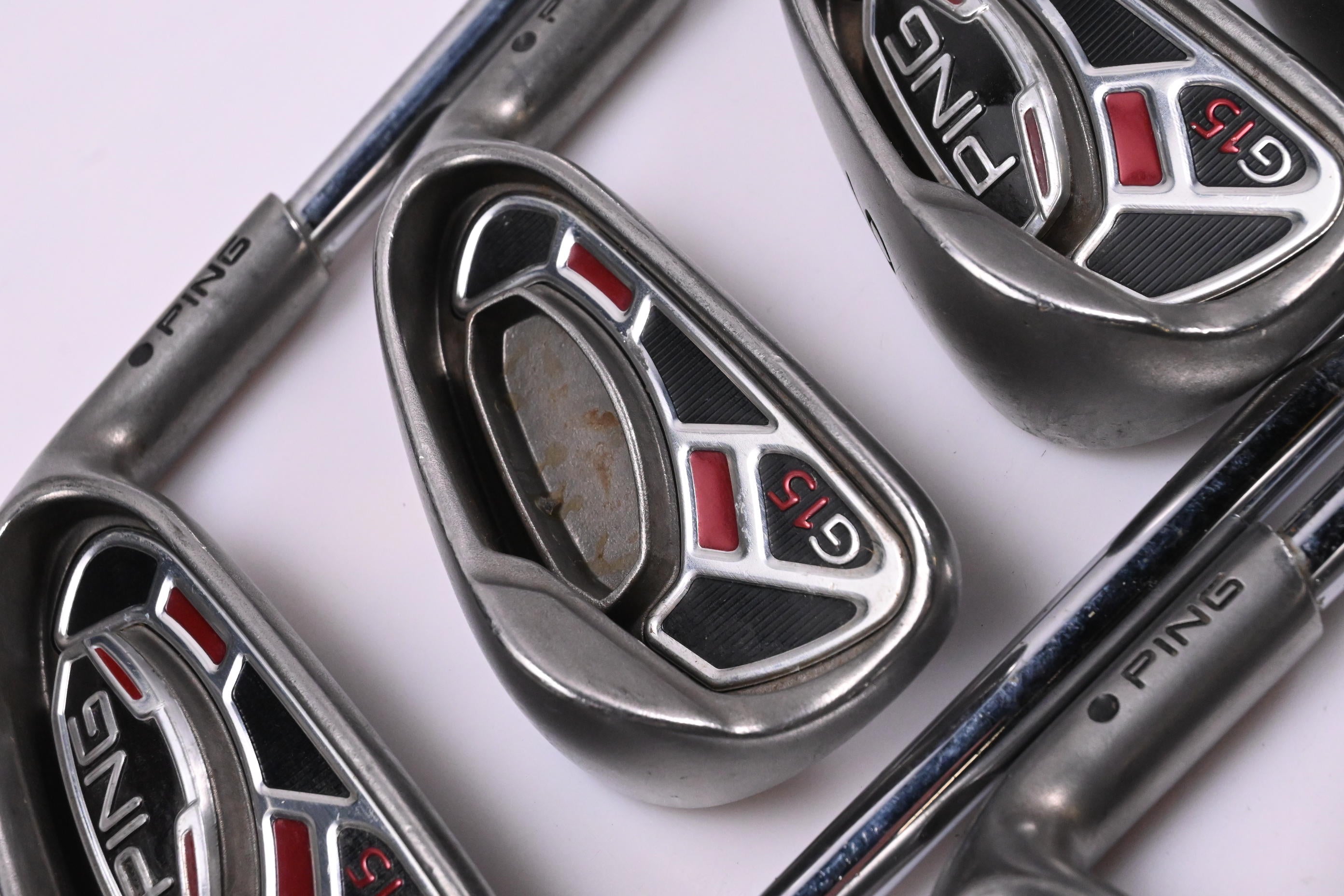 Ping G15 Irons / 4-PW+SW / Black Dot / Regular Flex Steel Shafts
