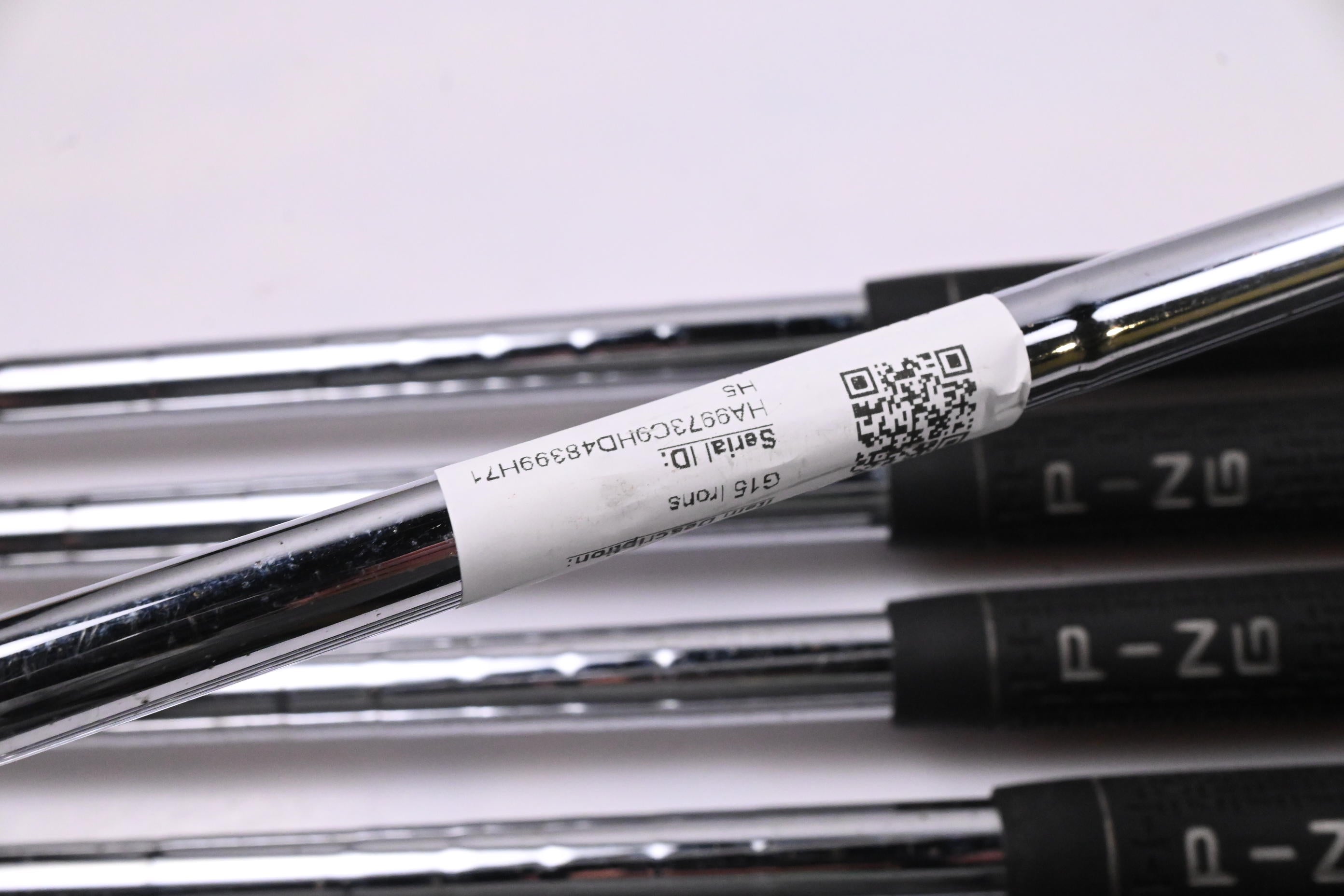 Ping G15 Irons / 4-PW+SW / Black Dot / Regular Flex Steel Shafts