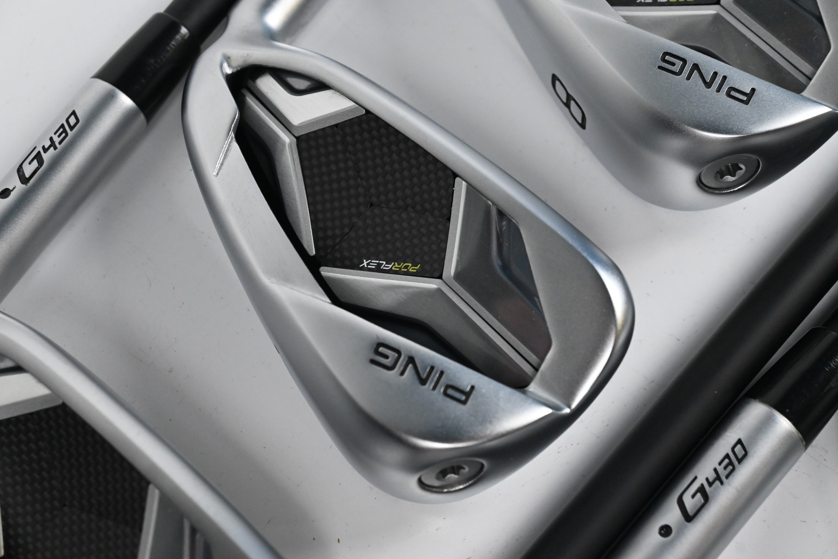 Ping G430 Irons / 6-PW+GW+SW / Black Dot / Regular Flex Ping Alta CB Black AWT