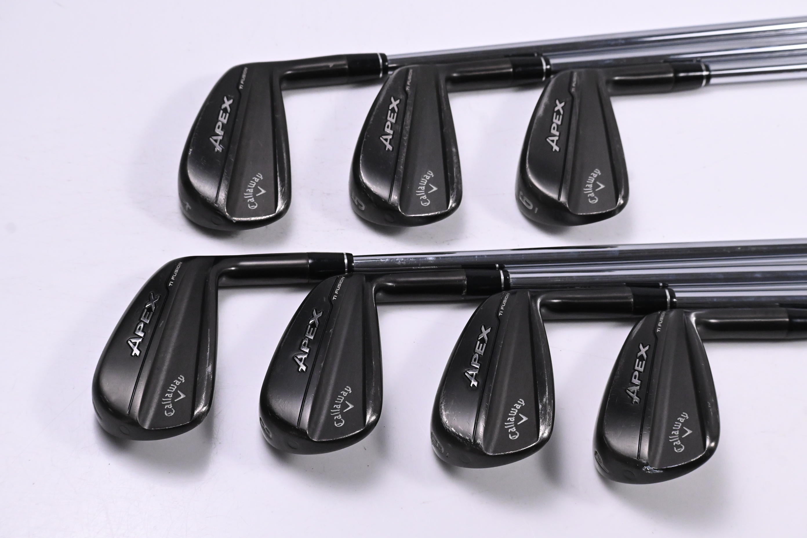 Callaway Apex Ti Fusion Irons / 4-PW / X-Flex N.S. Pro Modus 3 Tour 120 Shafts