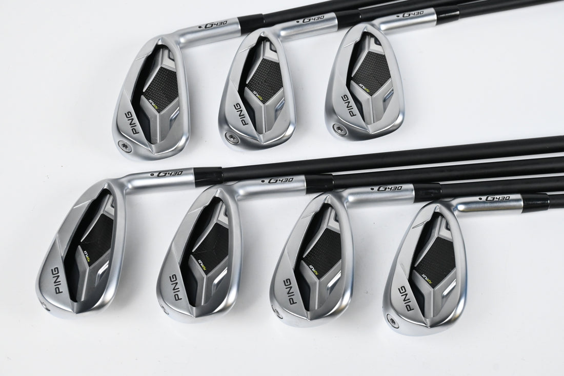 Ping G430 Irons / 6-PW+GW+SW / Black Dot / Regular Flex Ping Alta CB Black AWT