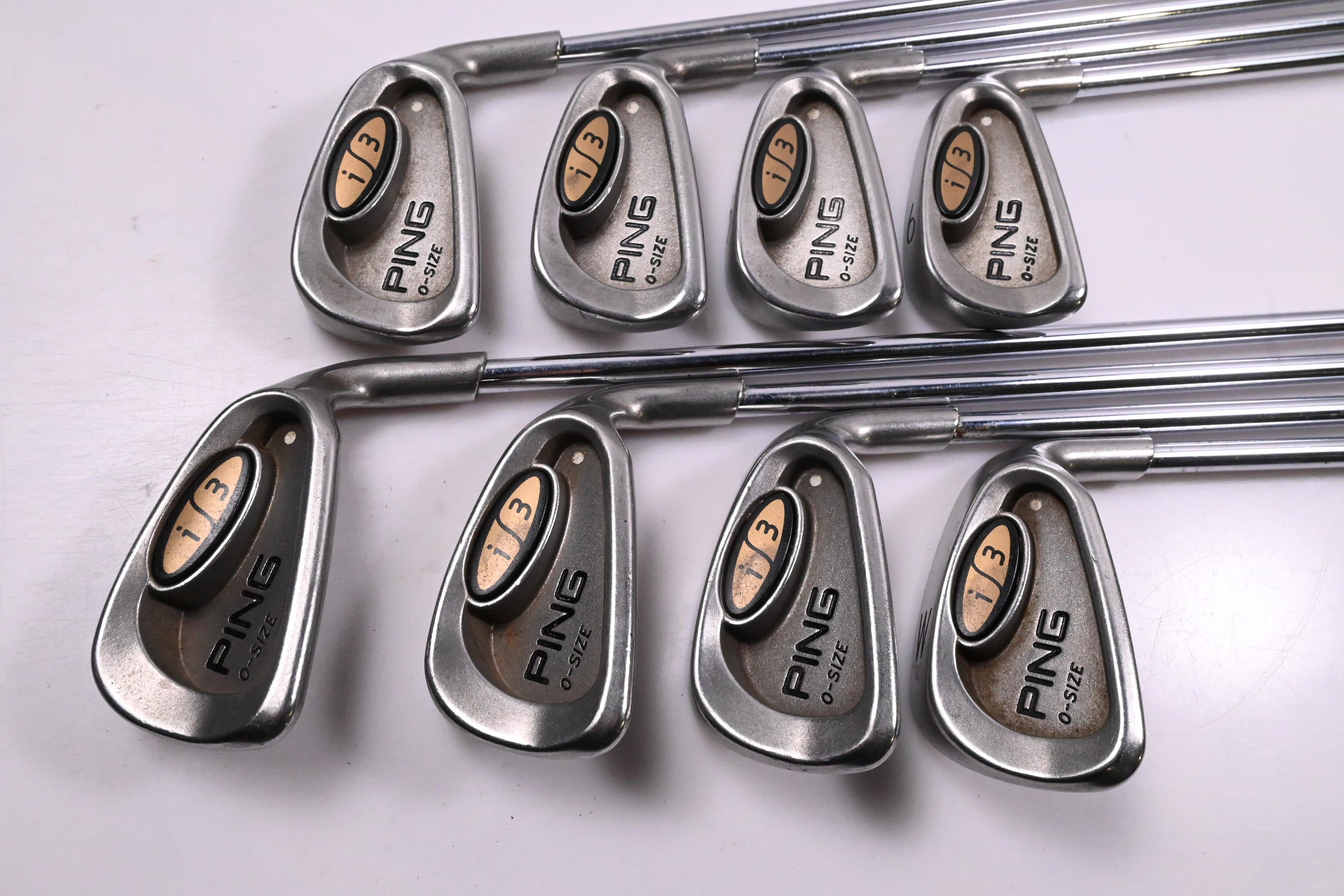 Ping i3 O-Size Irons / 3-PW / White Dot / Regular Flex Ping JZ Cushin Shafts