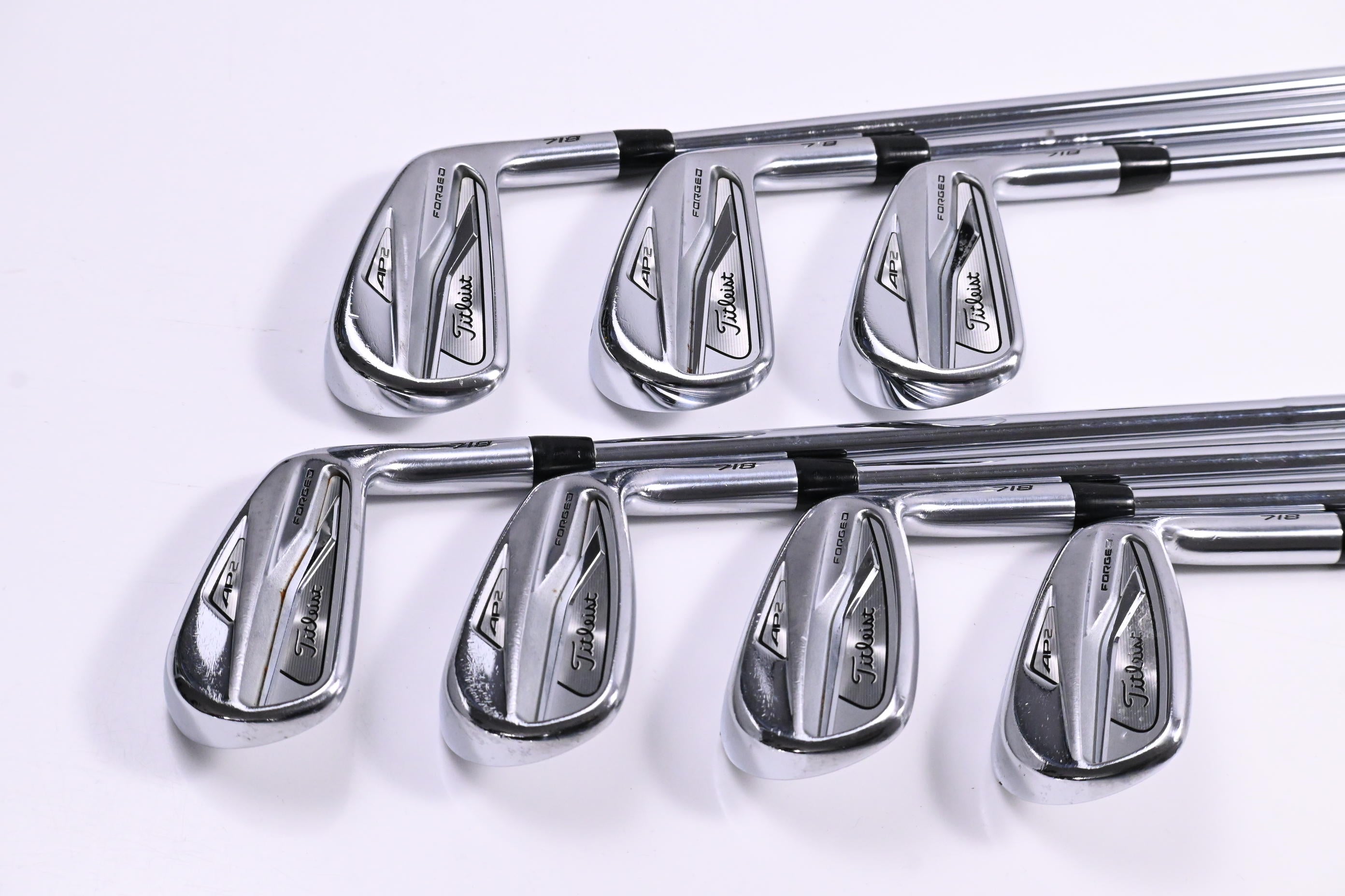 Titleist 718 AP2 Irons / 4-PW / Stiff Flex AMT Tour White S300 Shafts