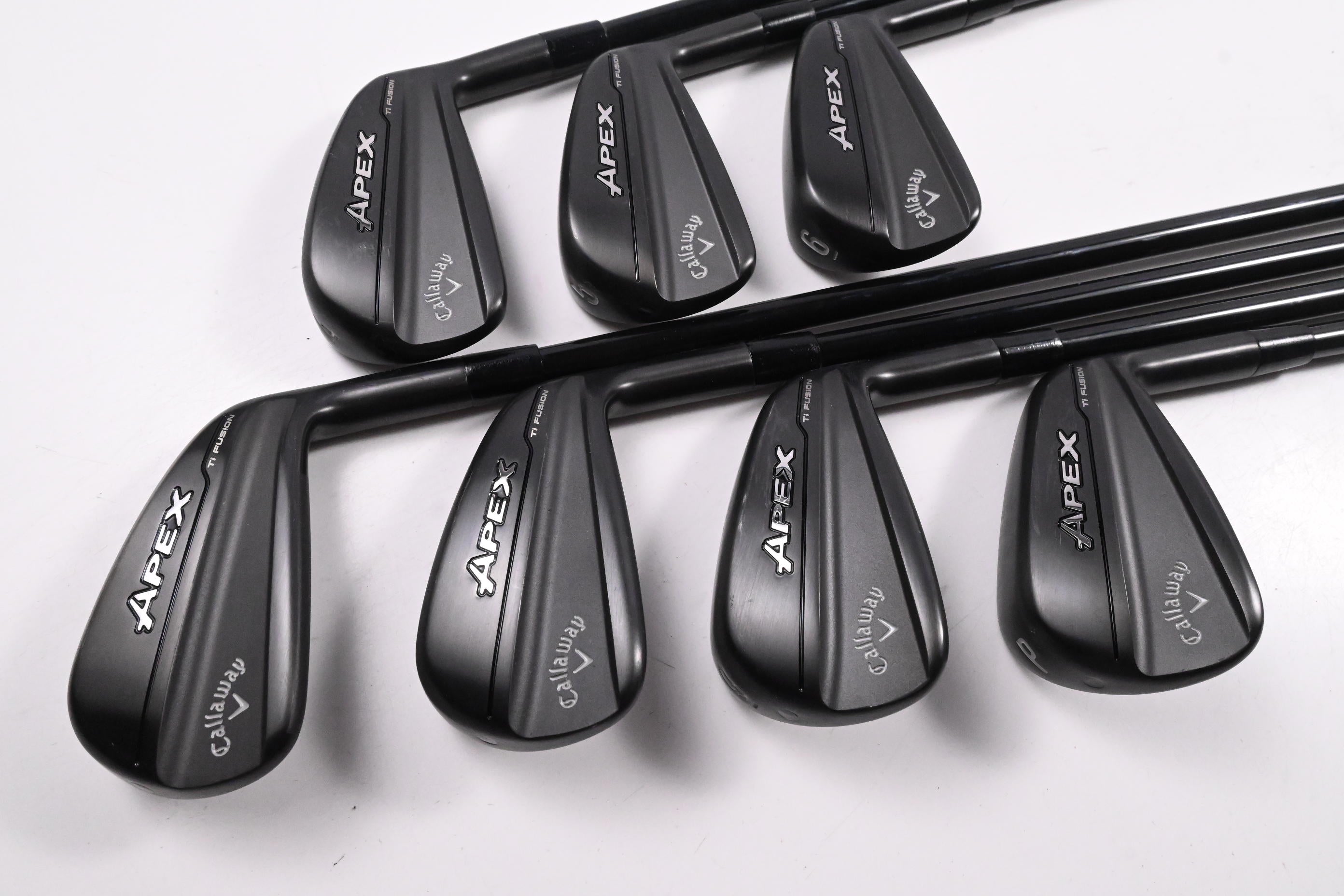 Callaway Apex Ti Fusion Irons / 4-PW / Stiff Flex MMT 85 Shafts