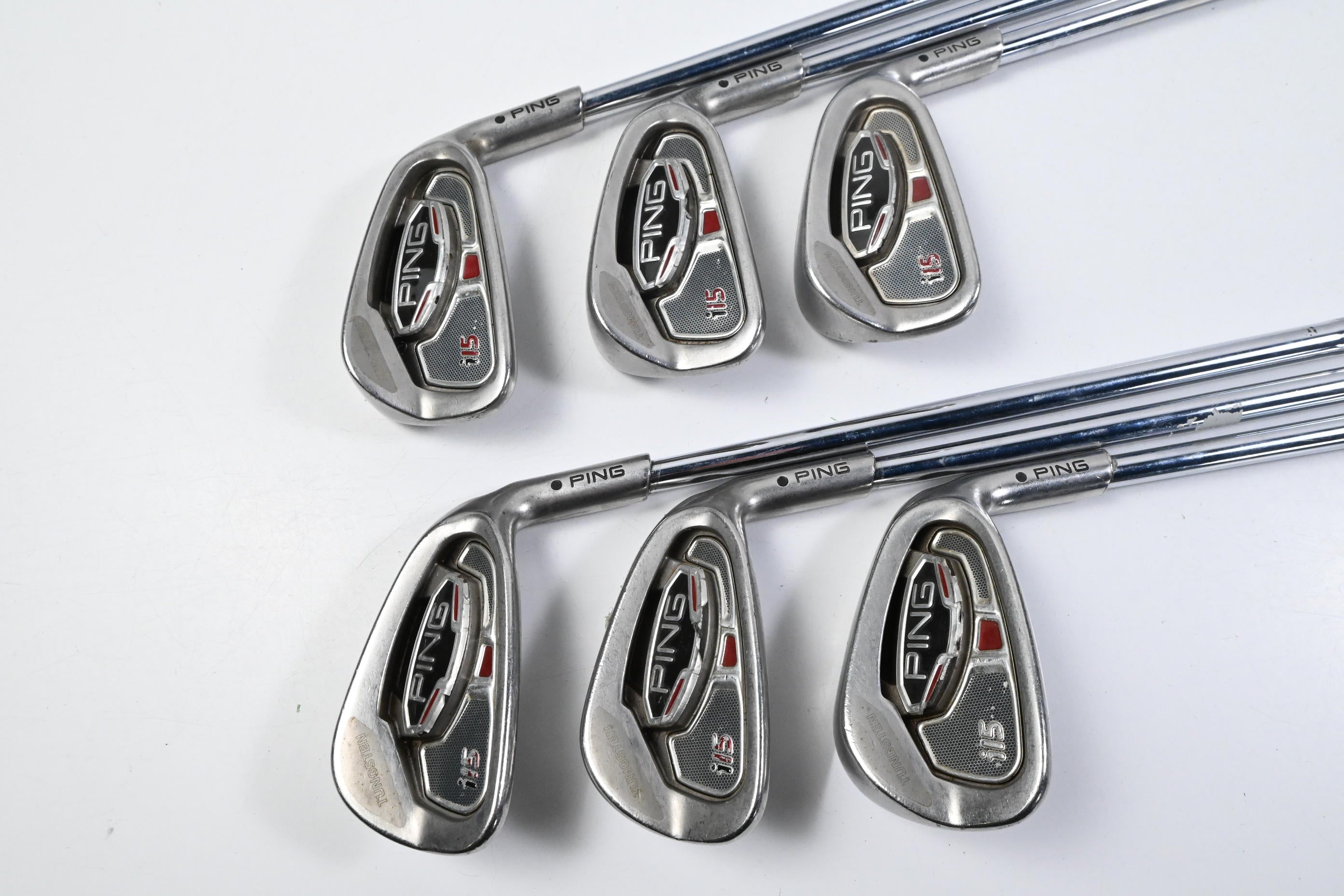 Ping i15 Irons / 5-PW / Black Dot / Regular Flex Ping AWT Shafts