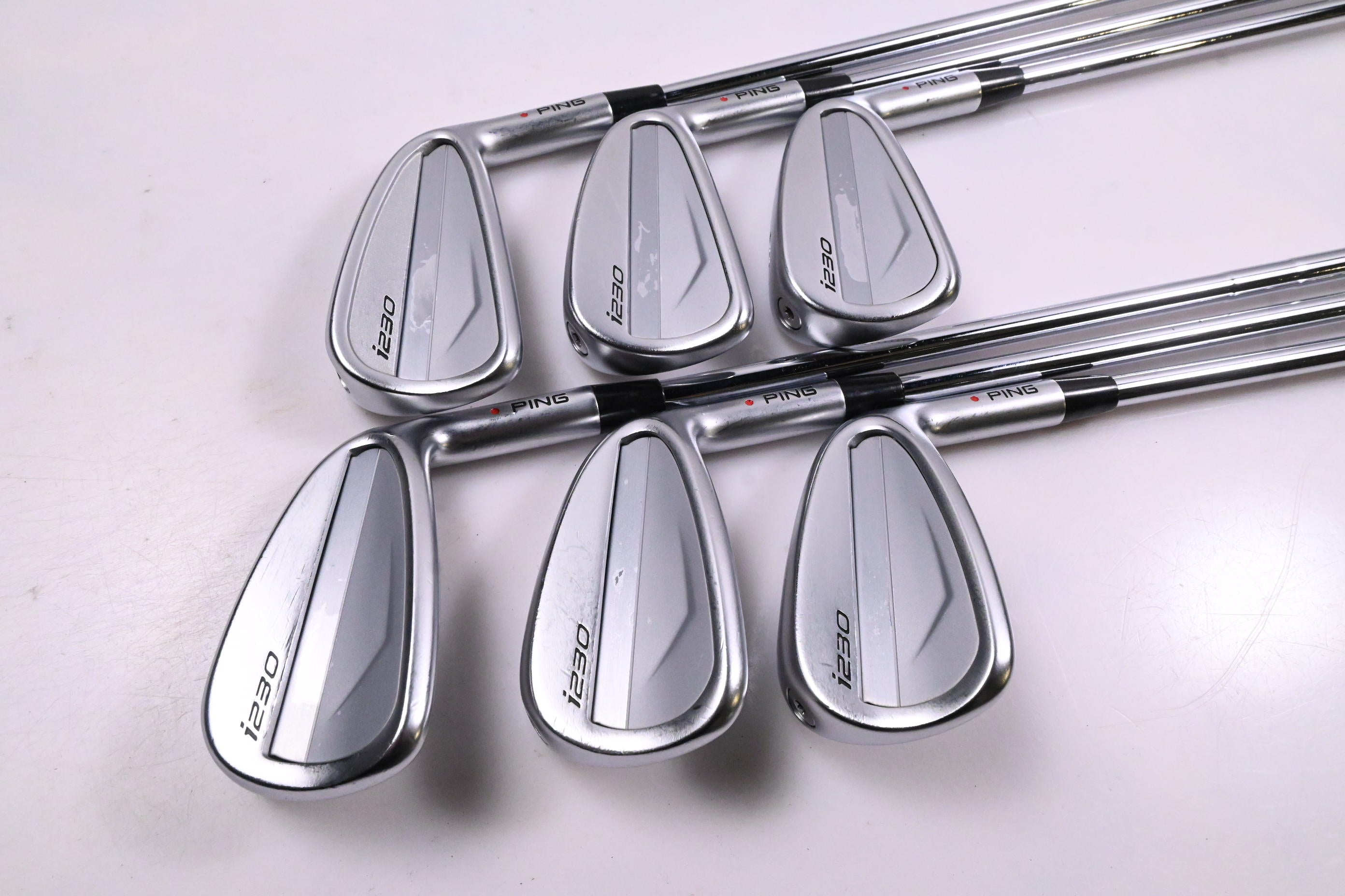 Ping i230 Irons / 5-PW / Red Dot / Stiff Flex Elevate MPH 95 Shafts