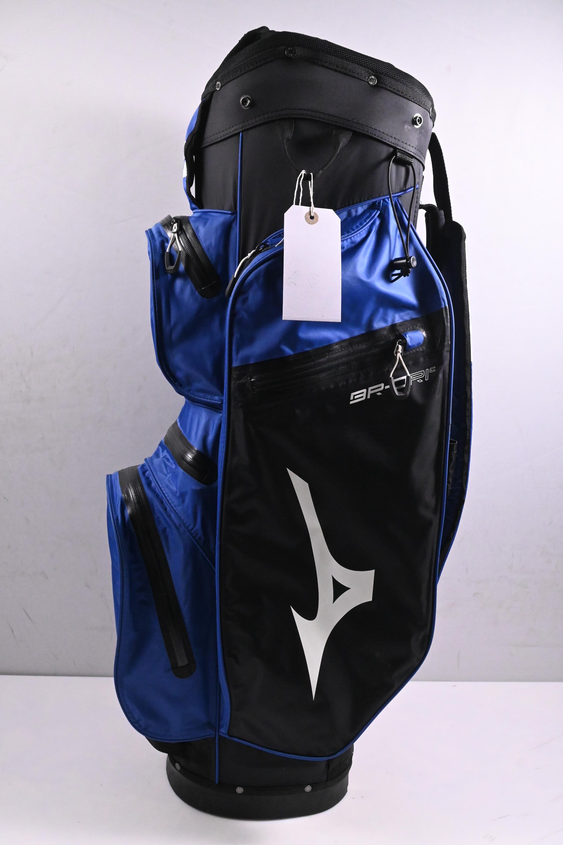 Mizuno BR-DriC Cart Bag / 14-Way Divider / Black, Blue
