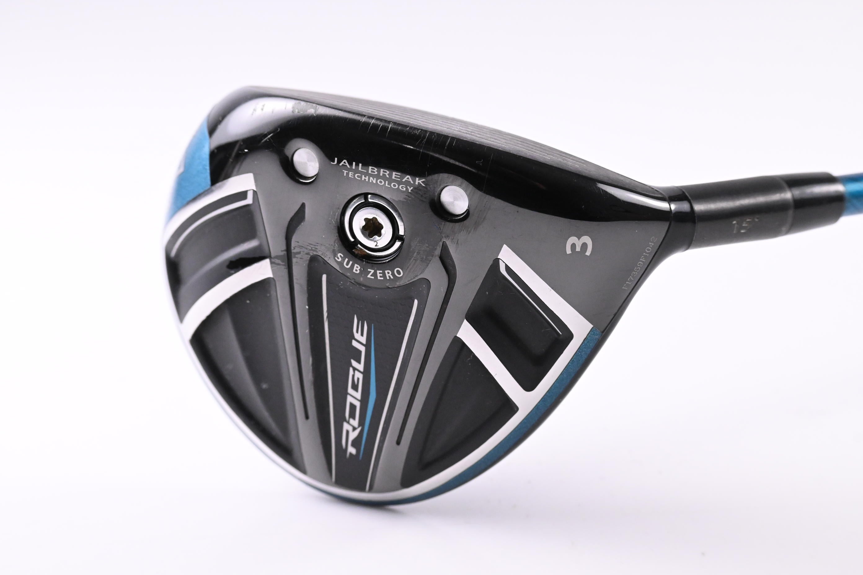 Callaway Rogue Sub Zero #3 Wood / 15 Degree / Stiff Flex Evenflow Blue 75 Shaft