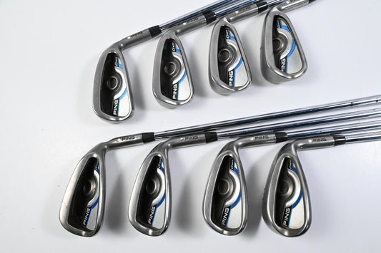 Ping GMax Irons / 4-PW+SW / White Dot / Regular Flex Ping AWT 2.0 Shafts
