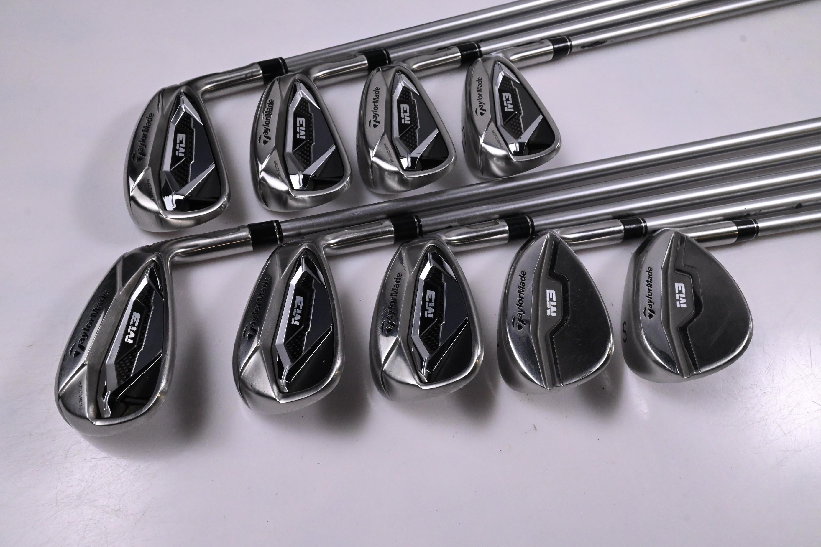 Taylormade M3 Irons / 4-PW+AW+SW / Regular Flex Tensei CK Blue 70IR Shafts