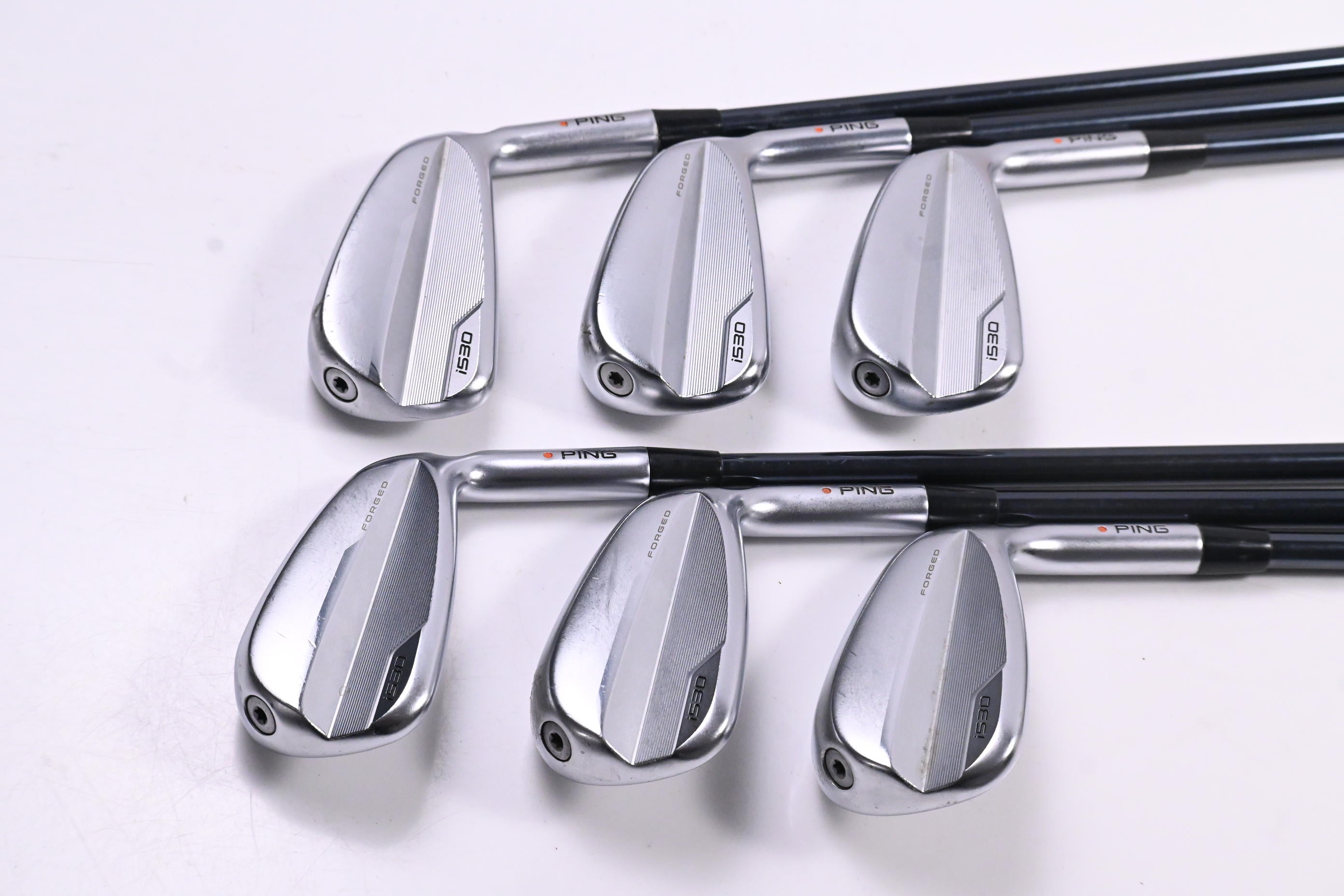 Ping i530 Irons / 5-PW / Orange Dot / Regular Flex Recoil DART 75 Shafts