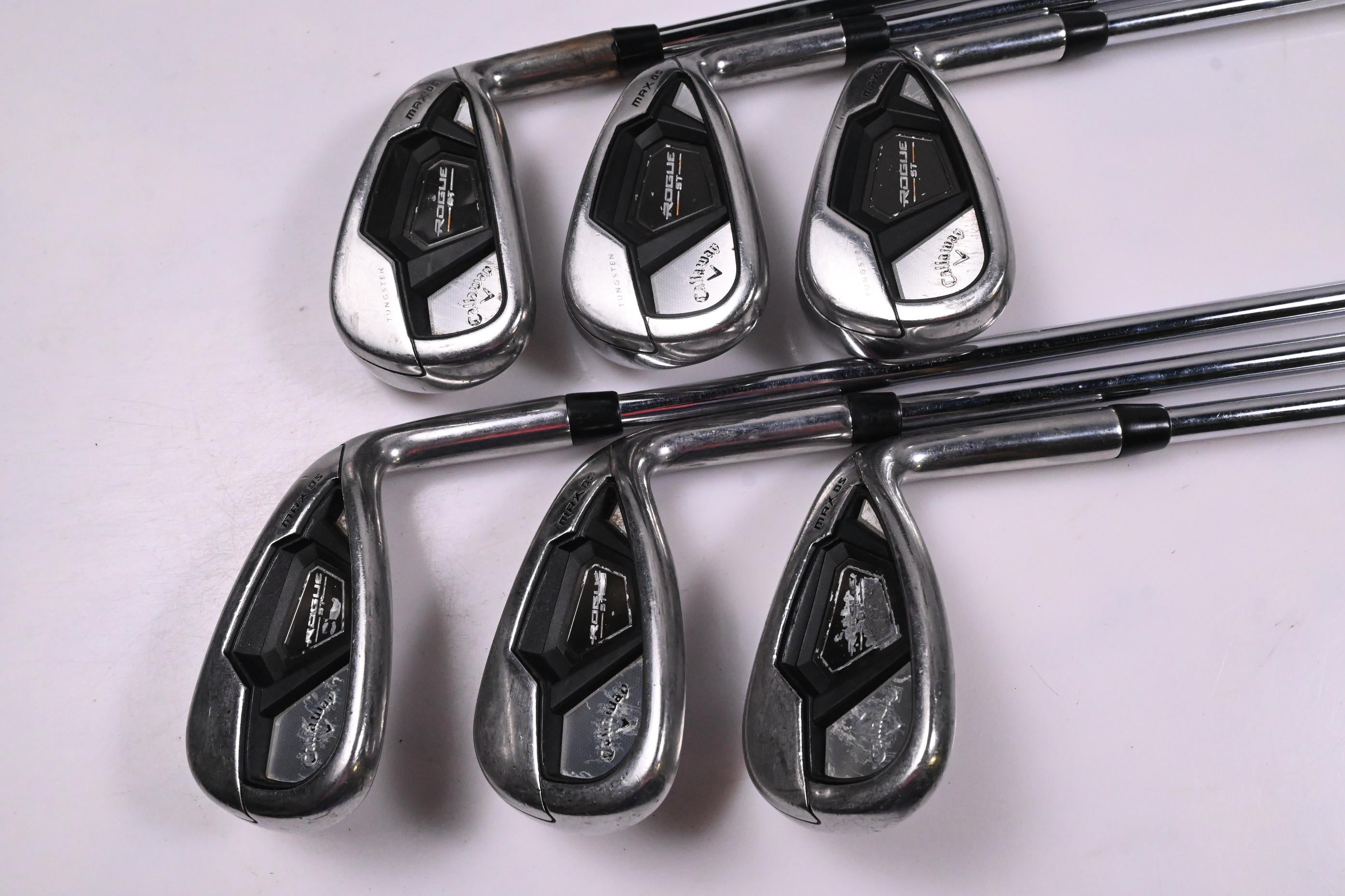 Callaway Rogue ST Max OS Irons / 7-PW+GW+SW / Regular Flex Elevate MPH 95